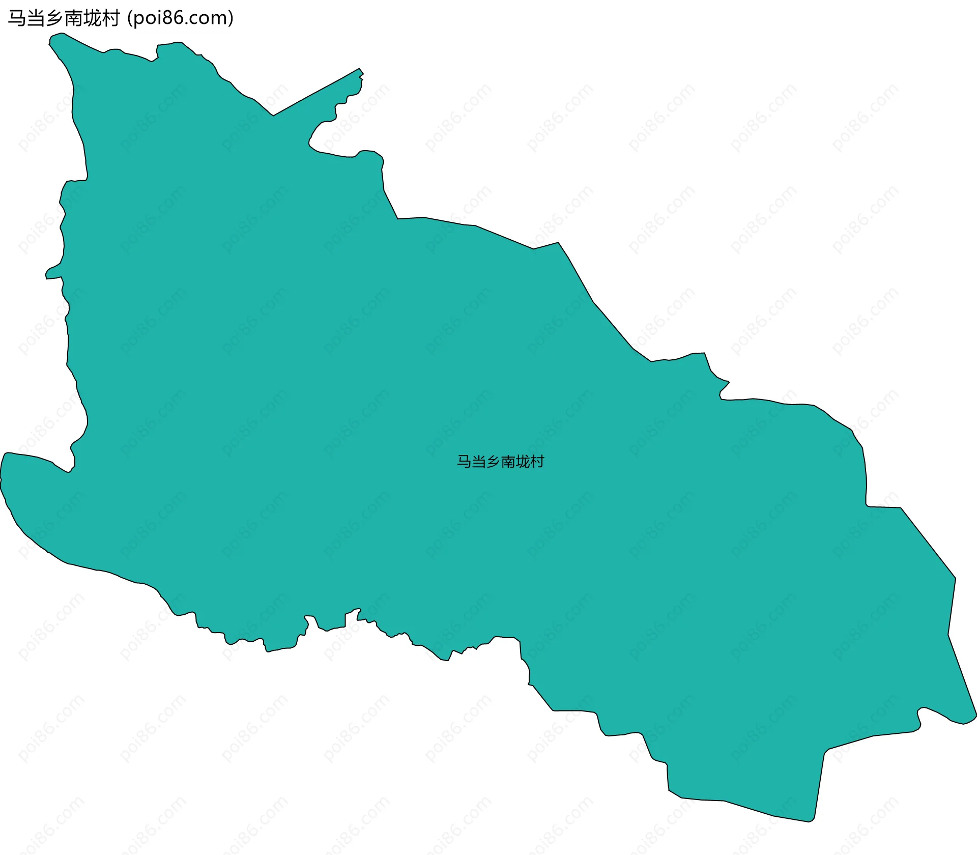 马当乡南垅村边界地图