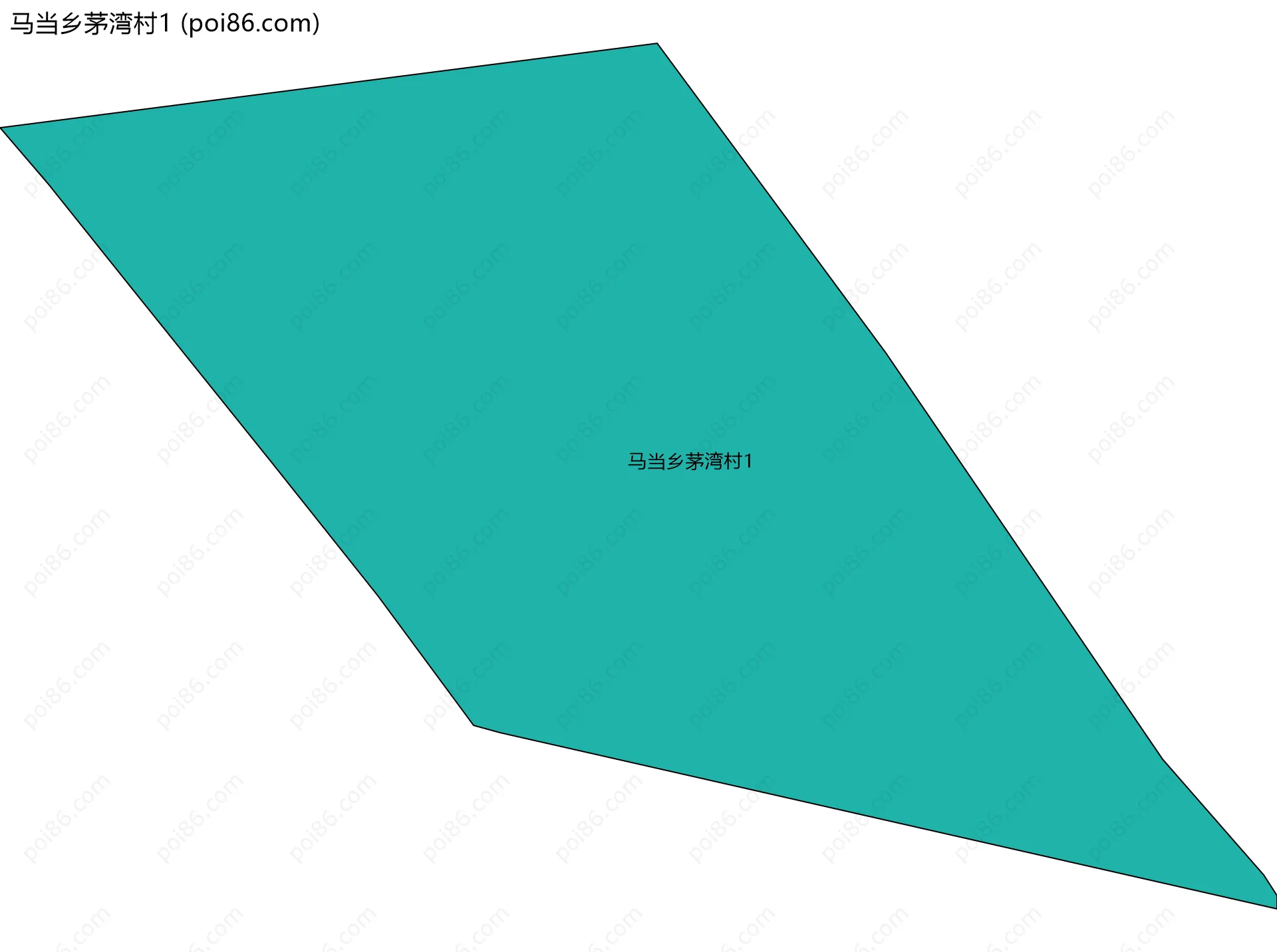 马当乡茅湾村1边界地图
