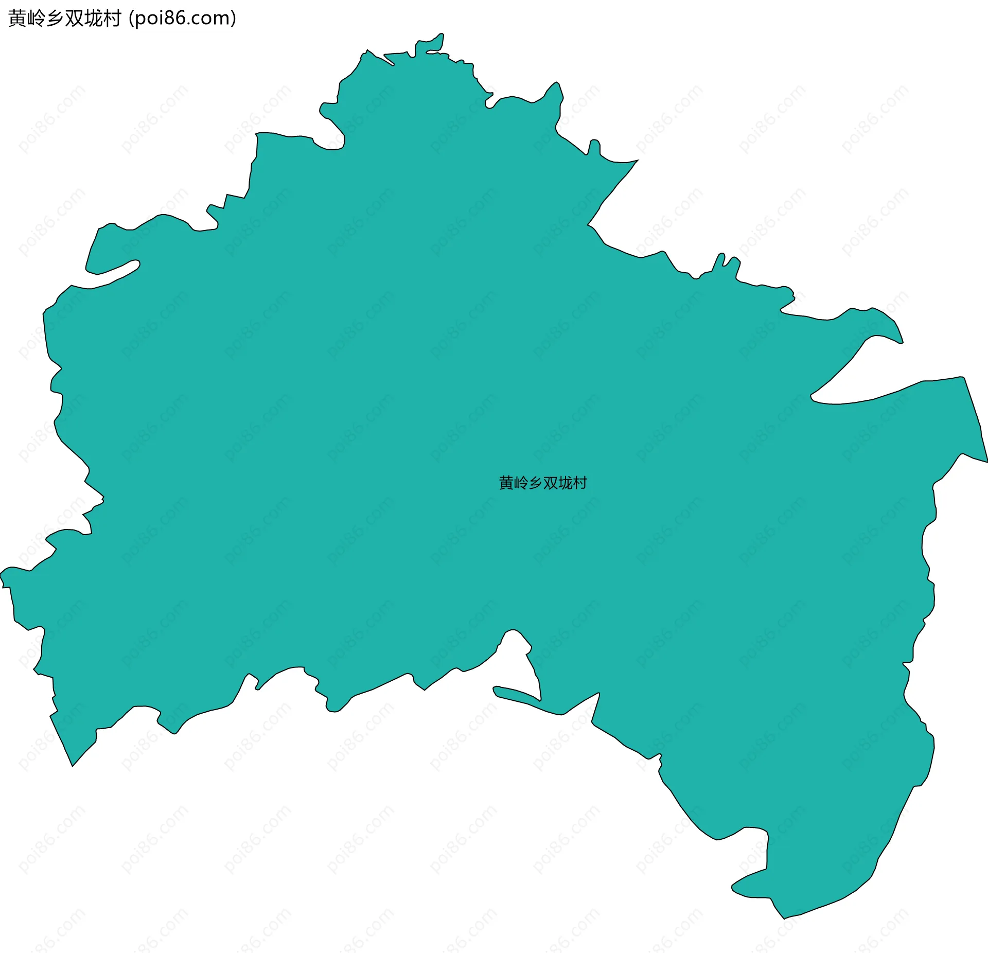 黄岭乡双垅村边界地图