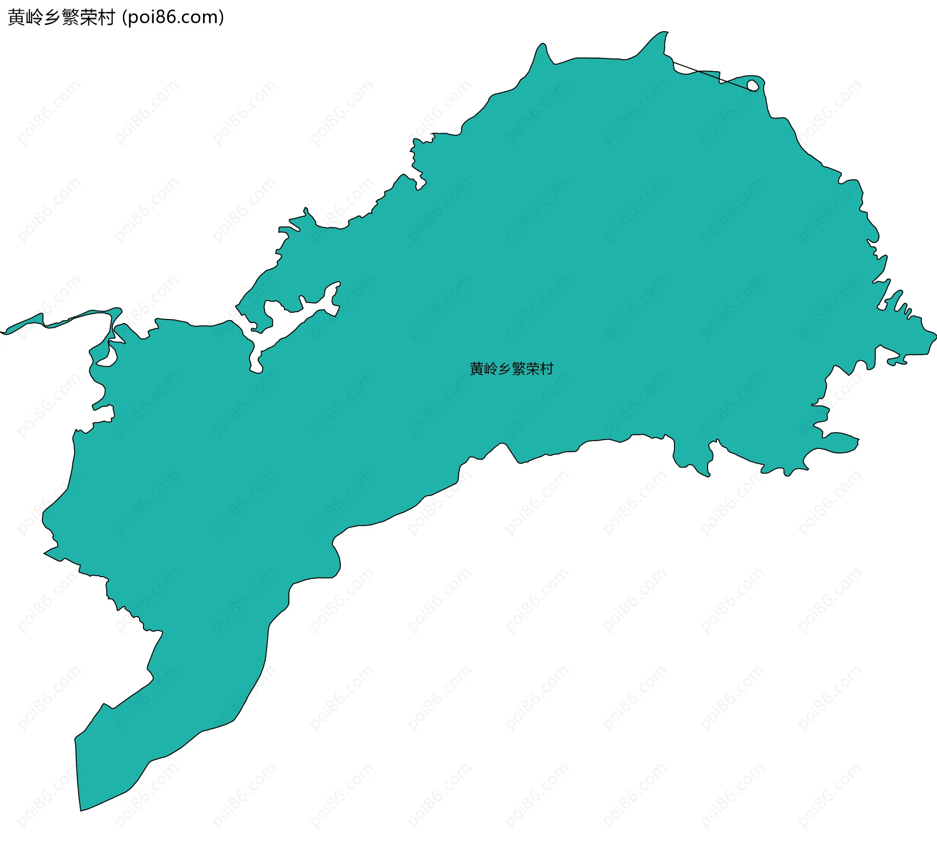 黄岭乡繁荣村边界地图