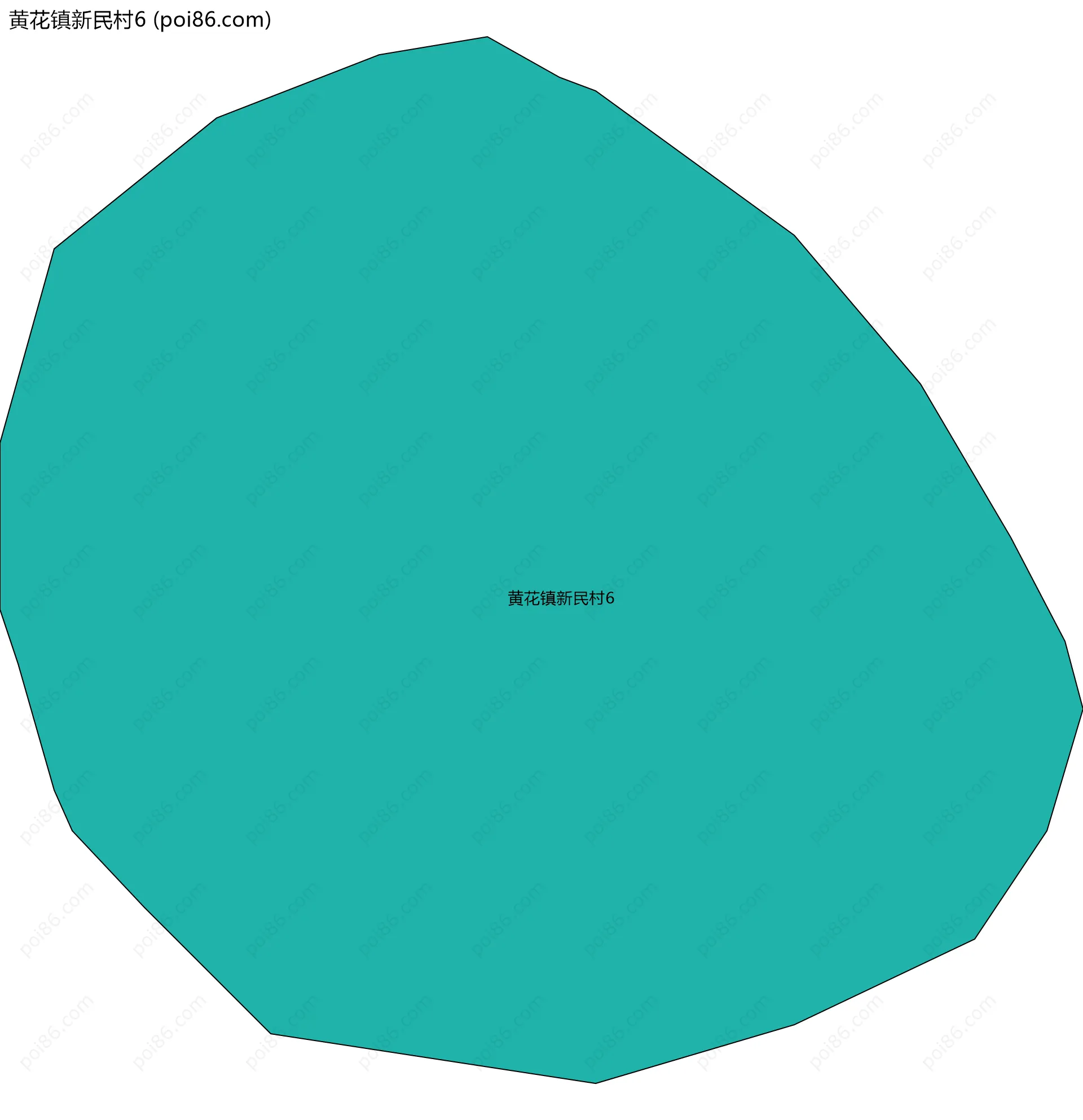 黄花镇新民村6边界地图
