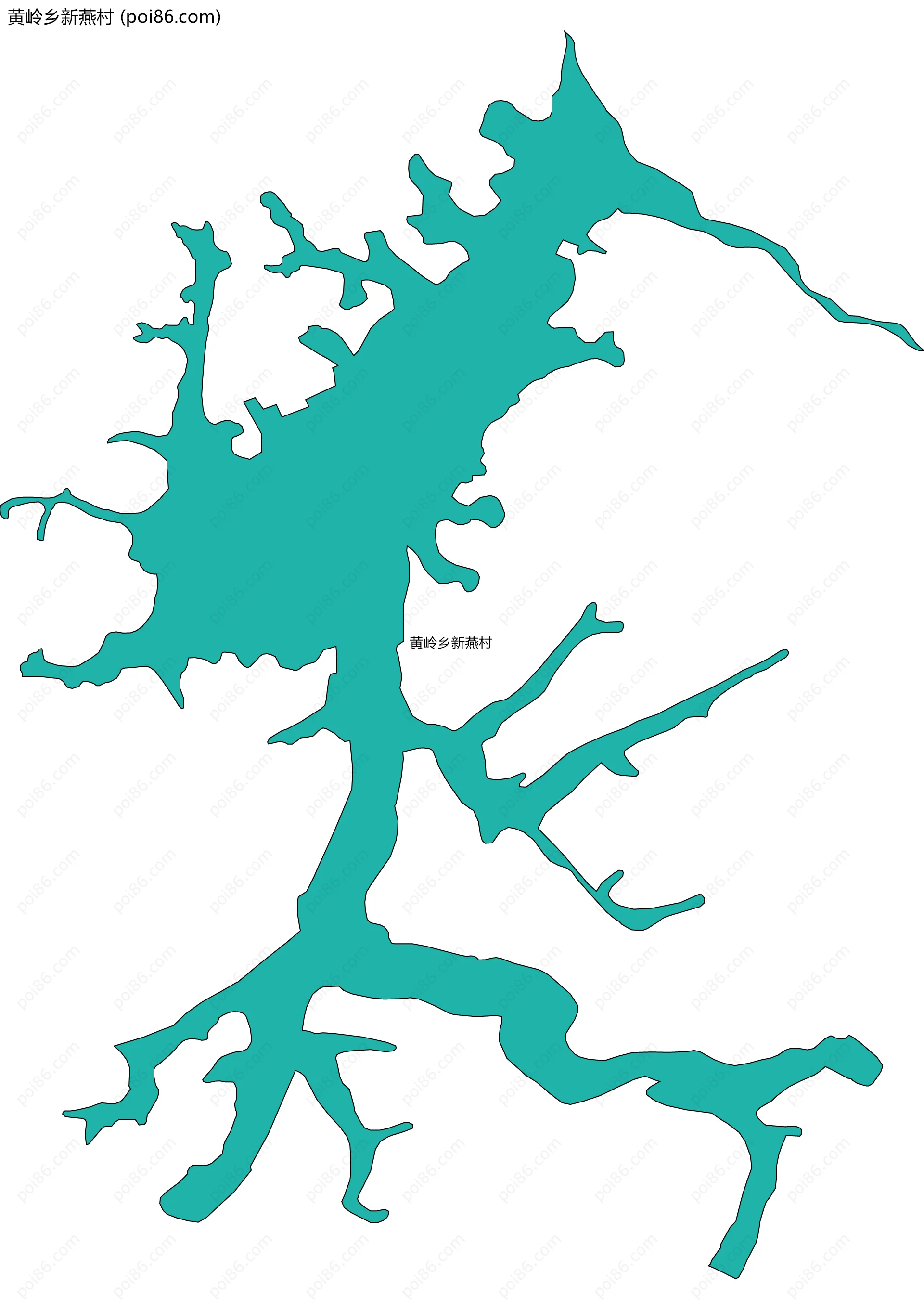 黄岭乡新燕村边界地图