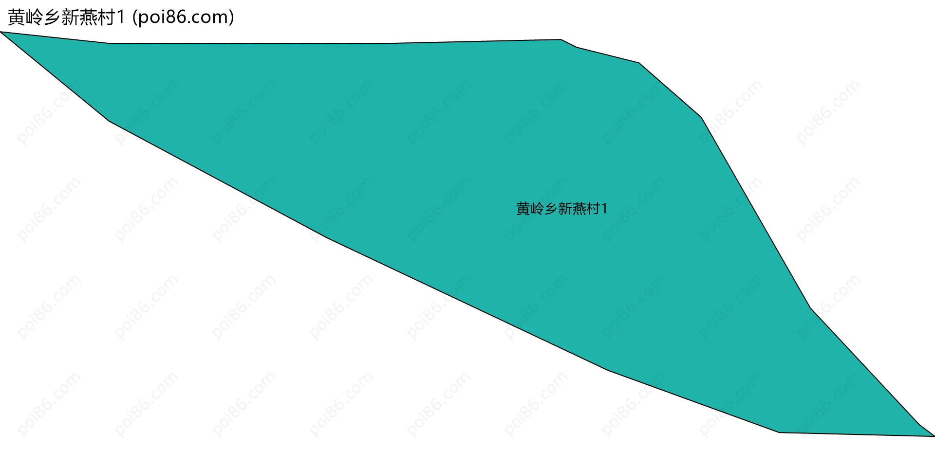 黄岭乡新燕村1边界地图