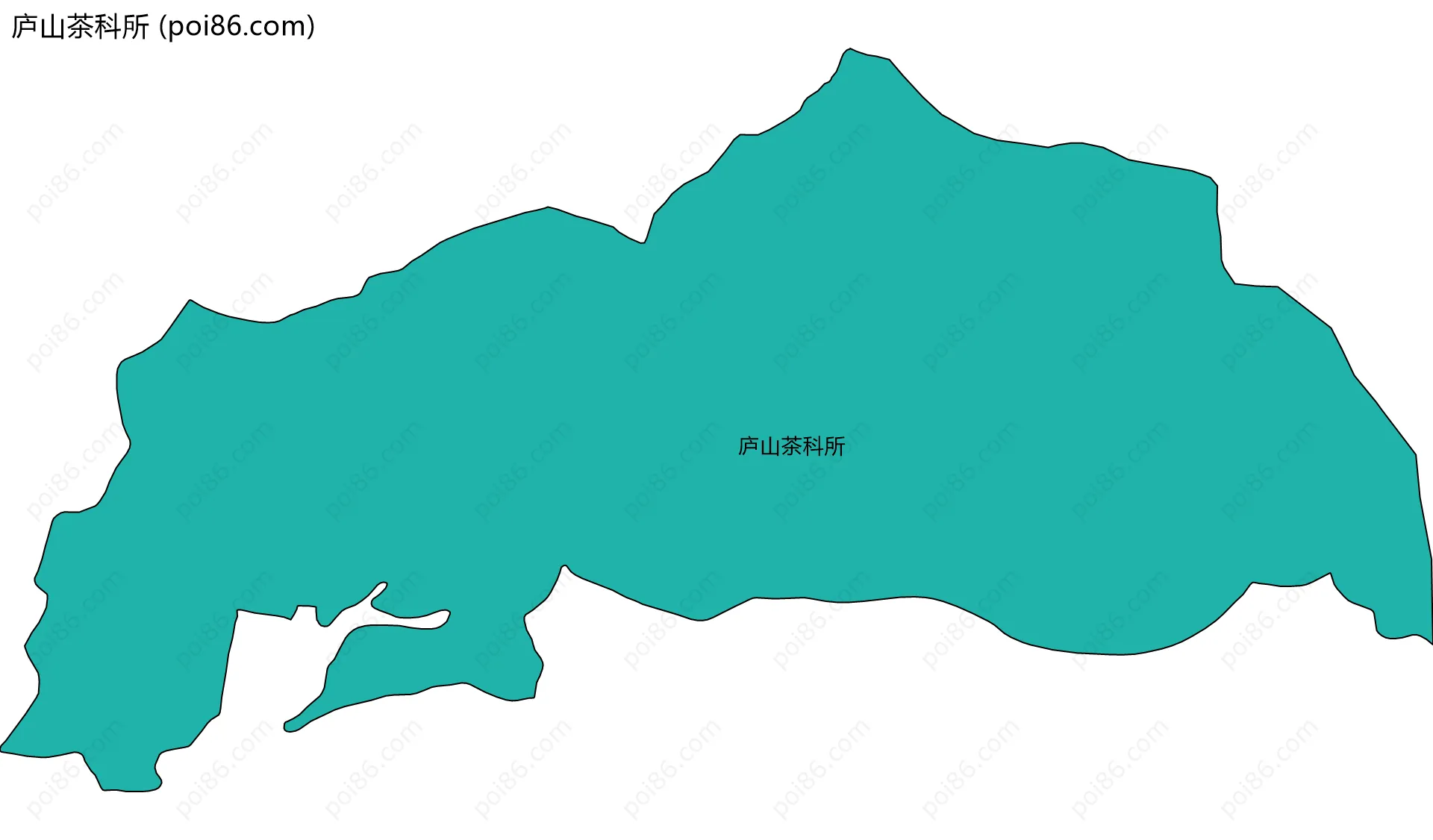 庐山茶科所边界地图