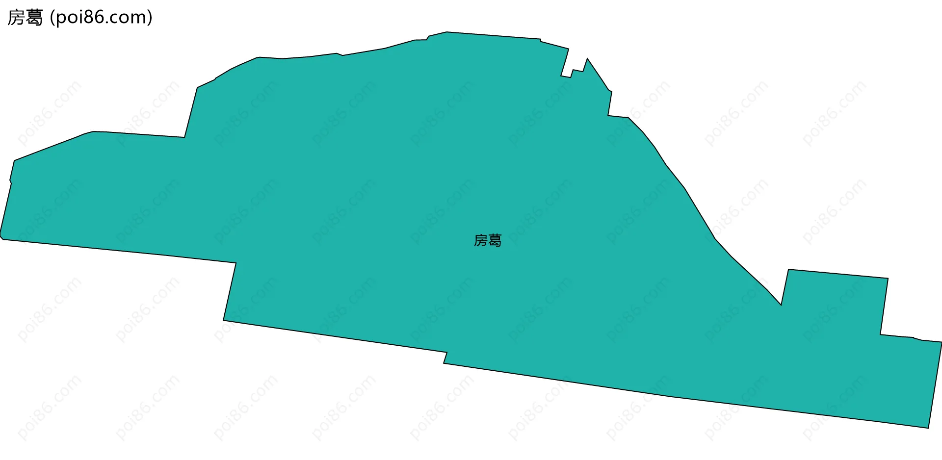 房葛边界地图