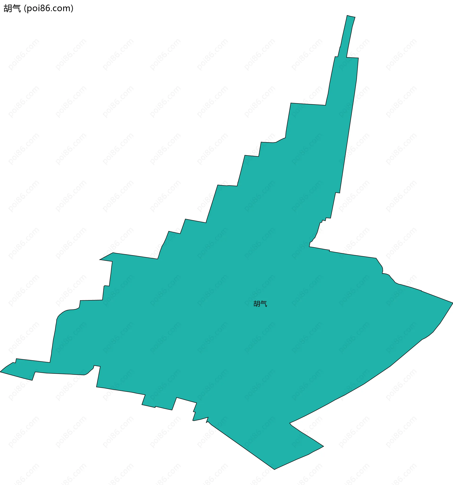 胡气边界地图