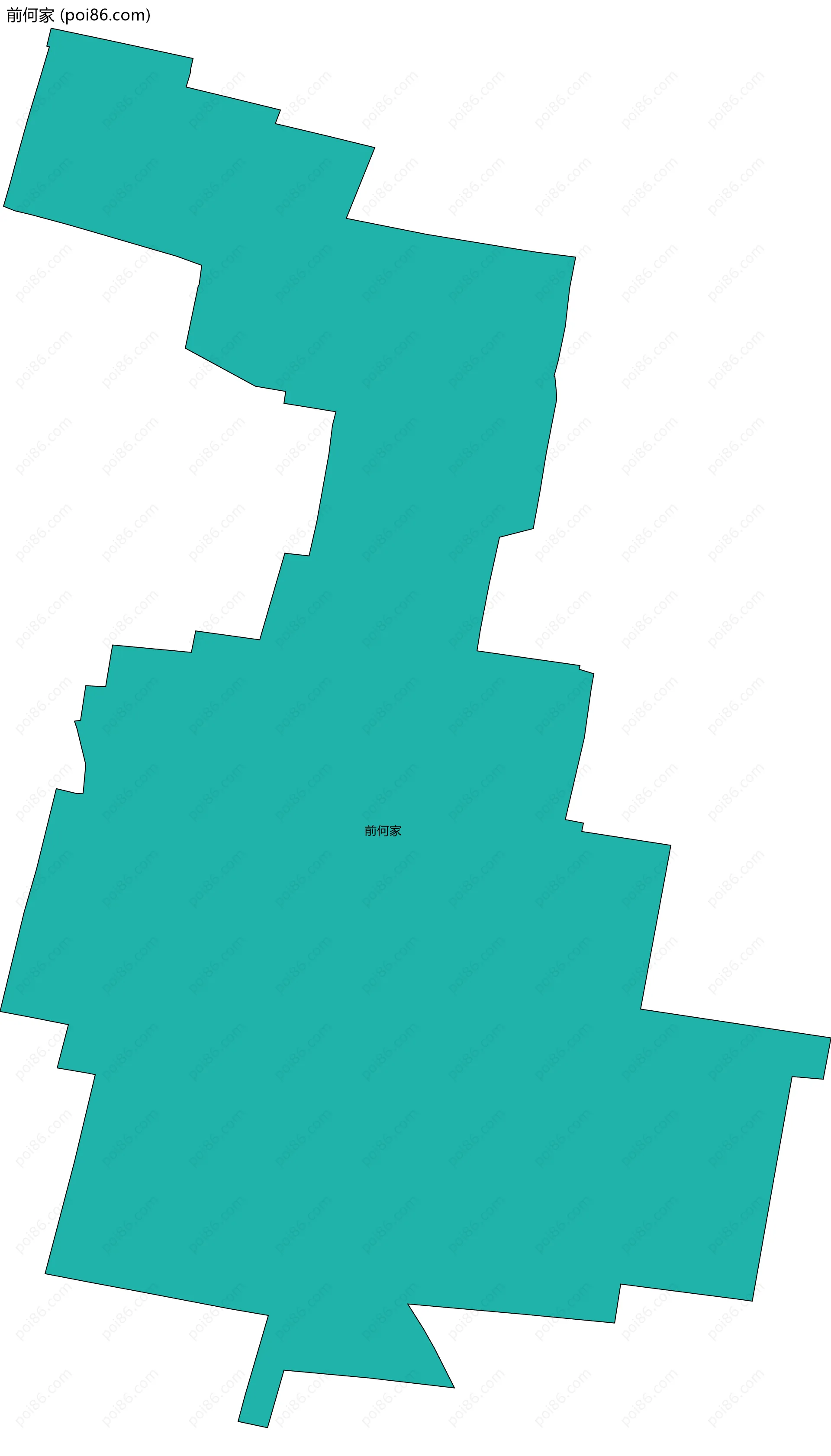 前何家边界地图