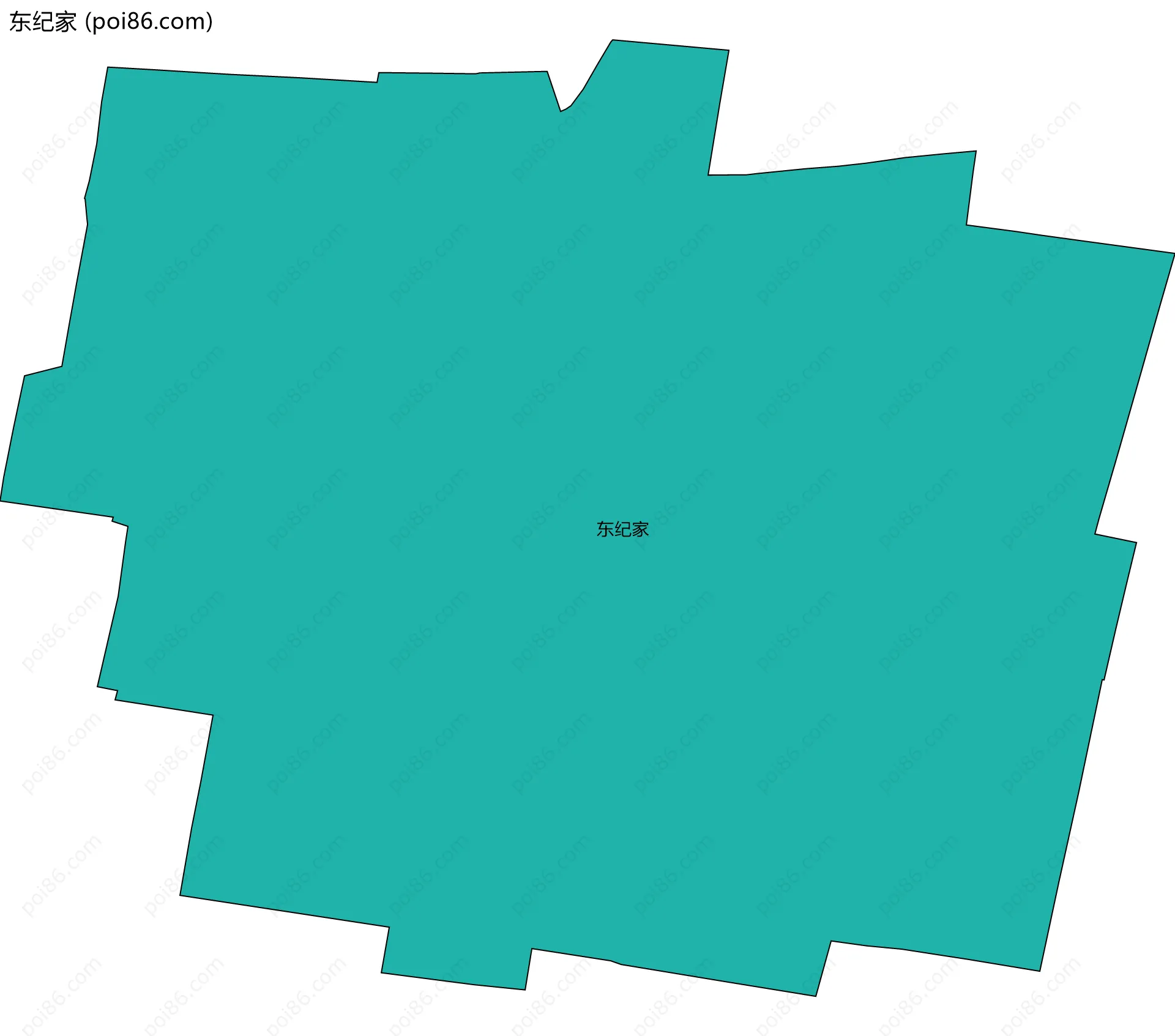 东纪家边界地图