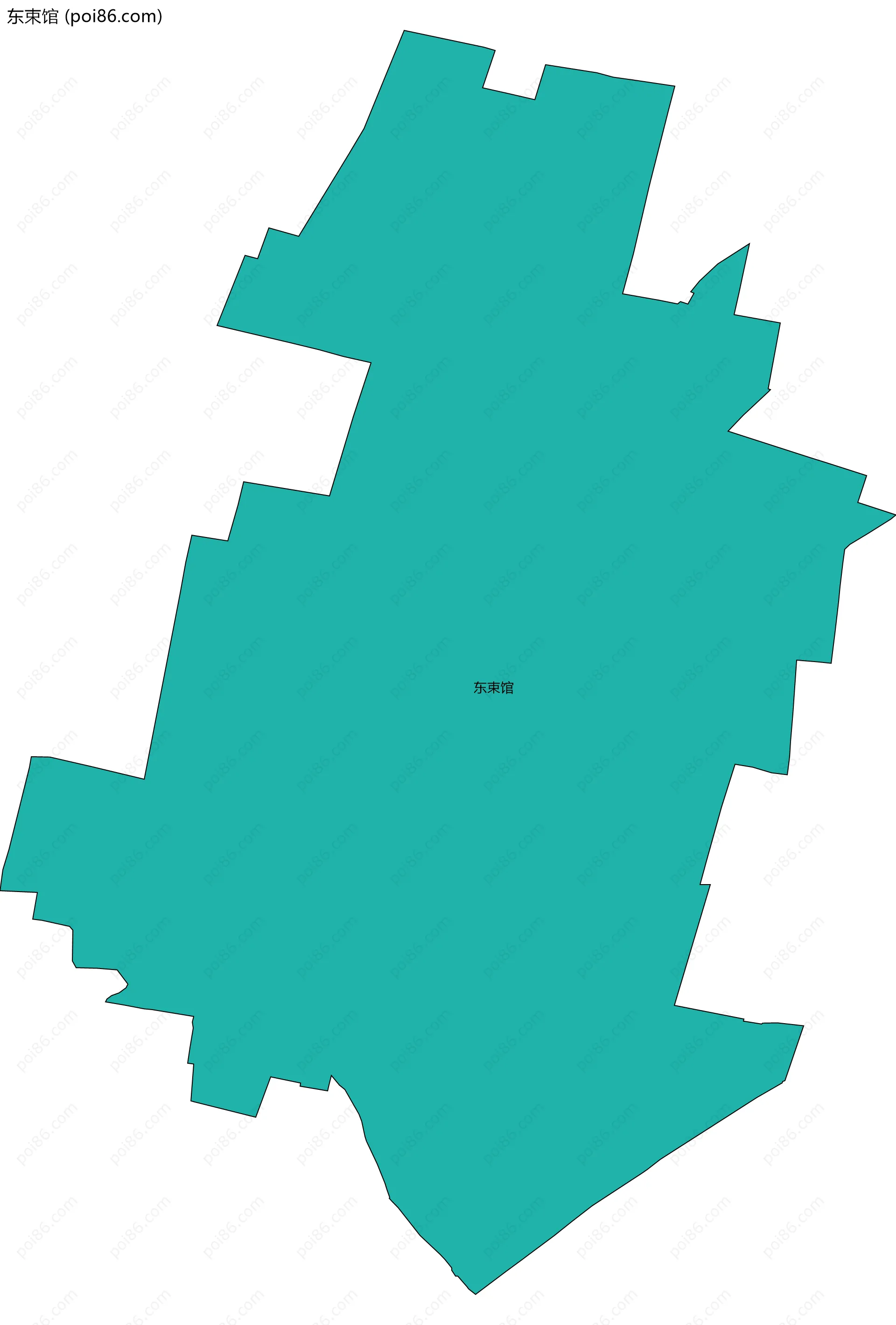 东束馆边界地图
