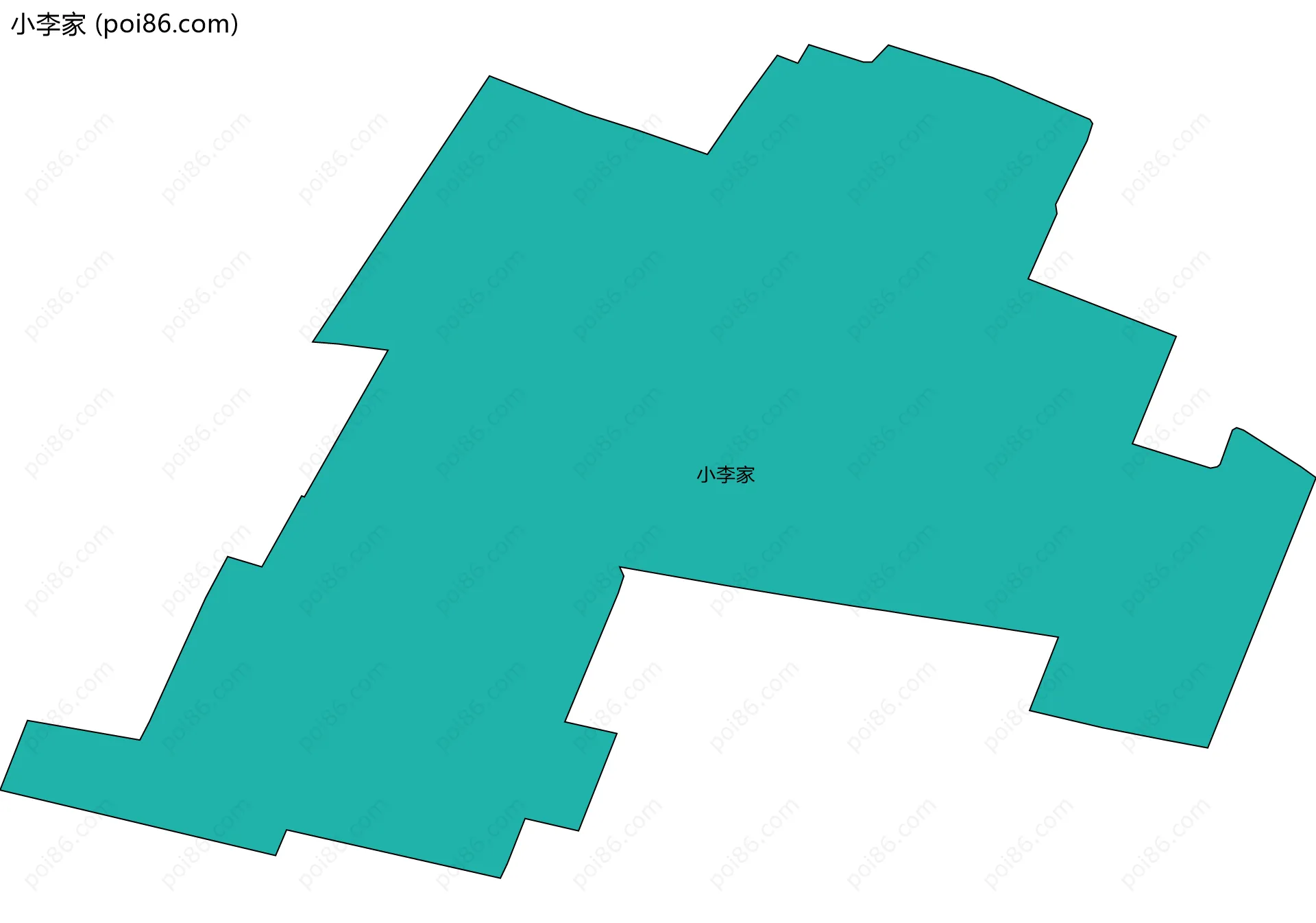 小李家边界地图