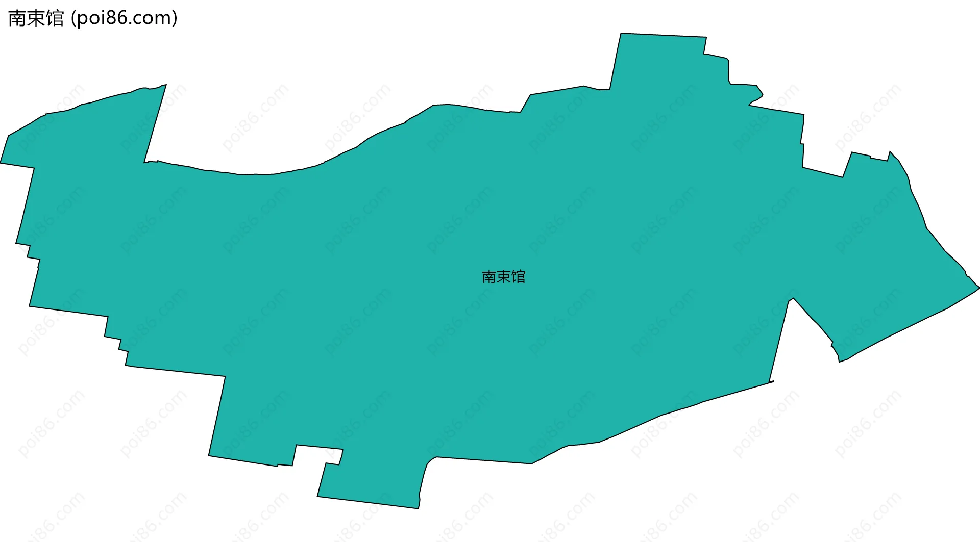 南束馆边界地图