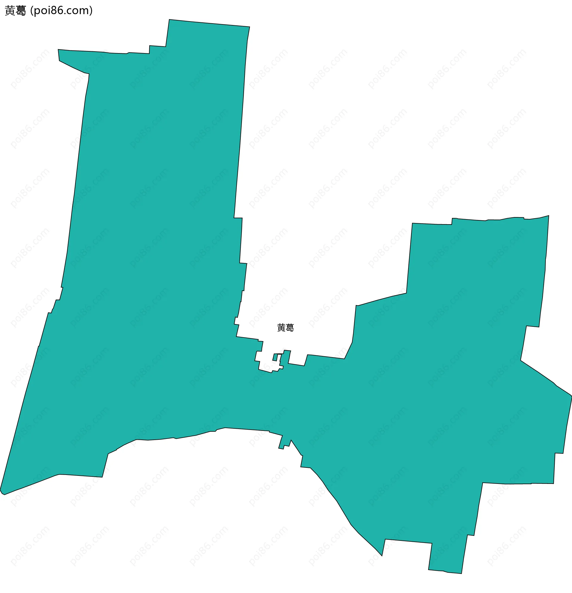黄葛边界地图