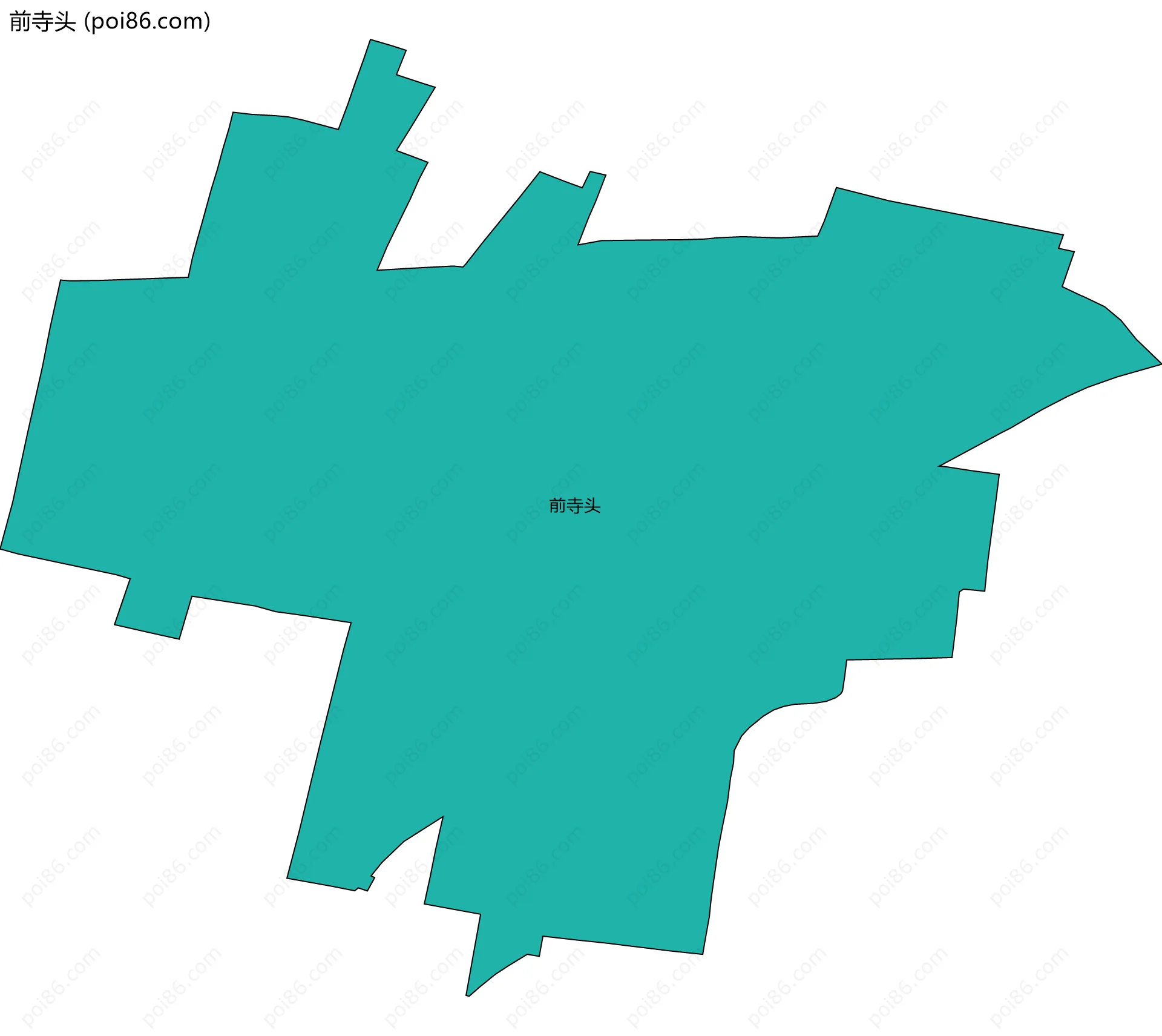 前寺头边界地图