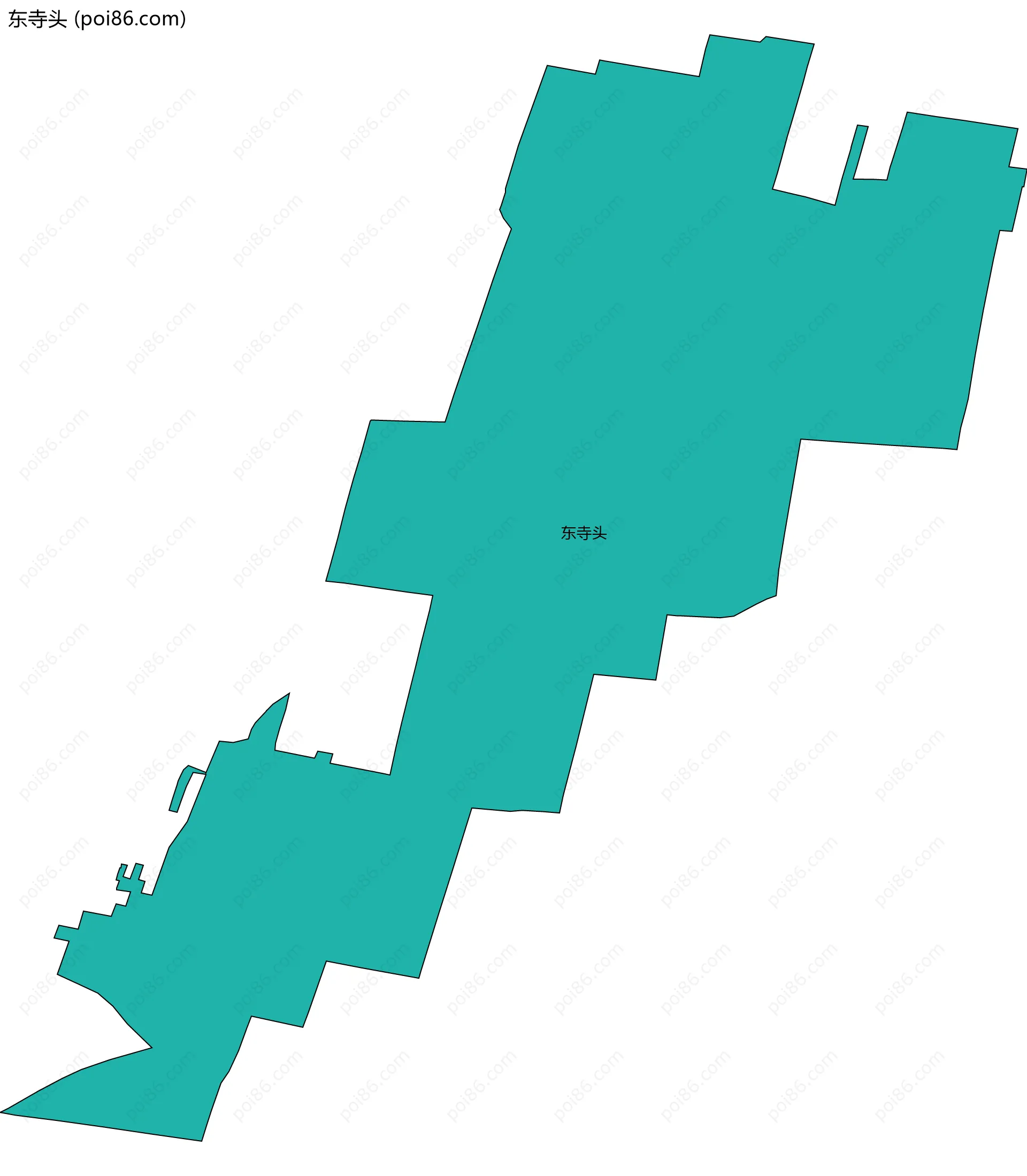 东寺头边界地图