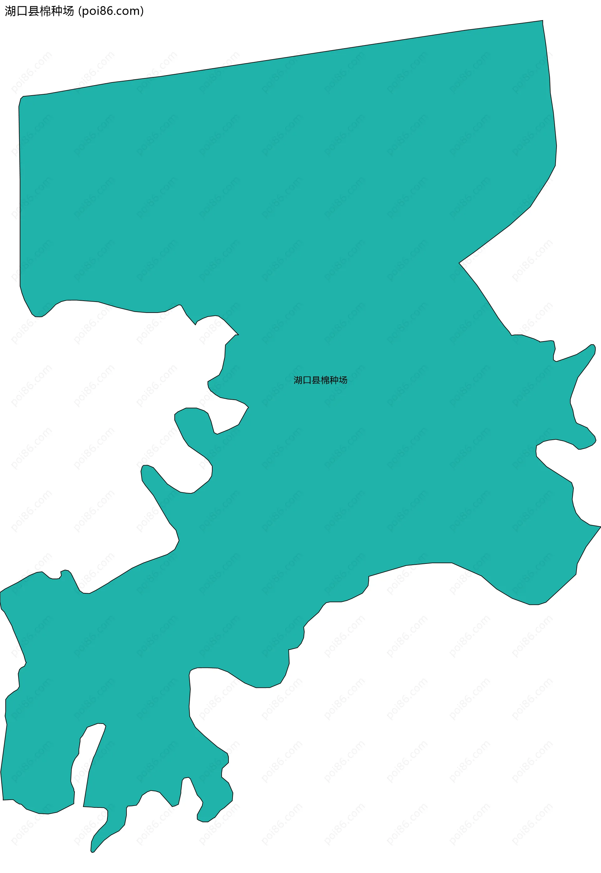 湖口县棉种场边界地图