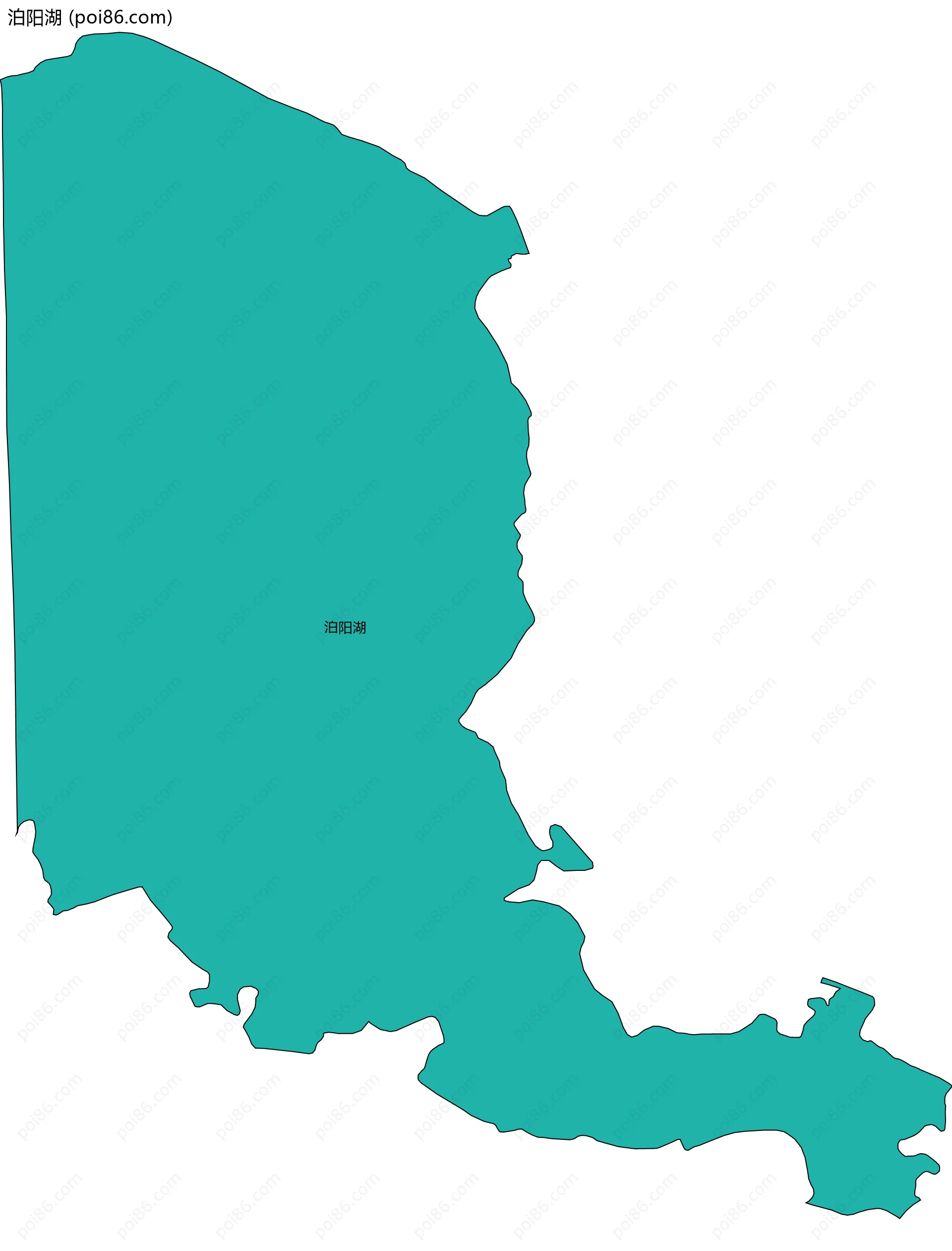 泊阳湖边界地图