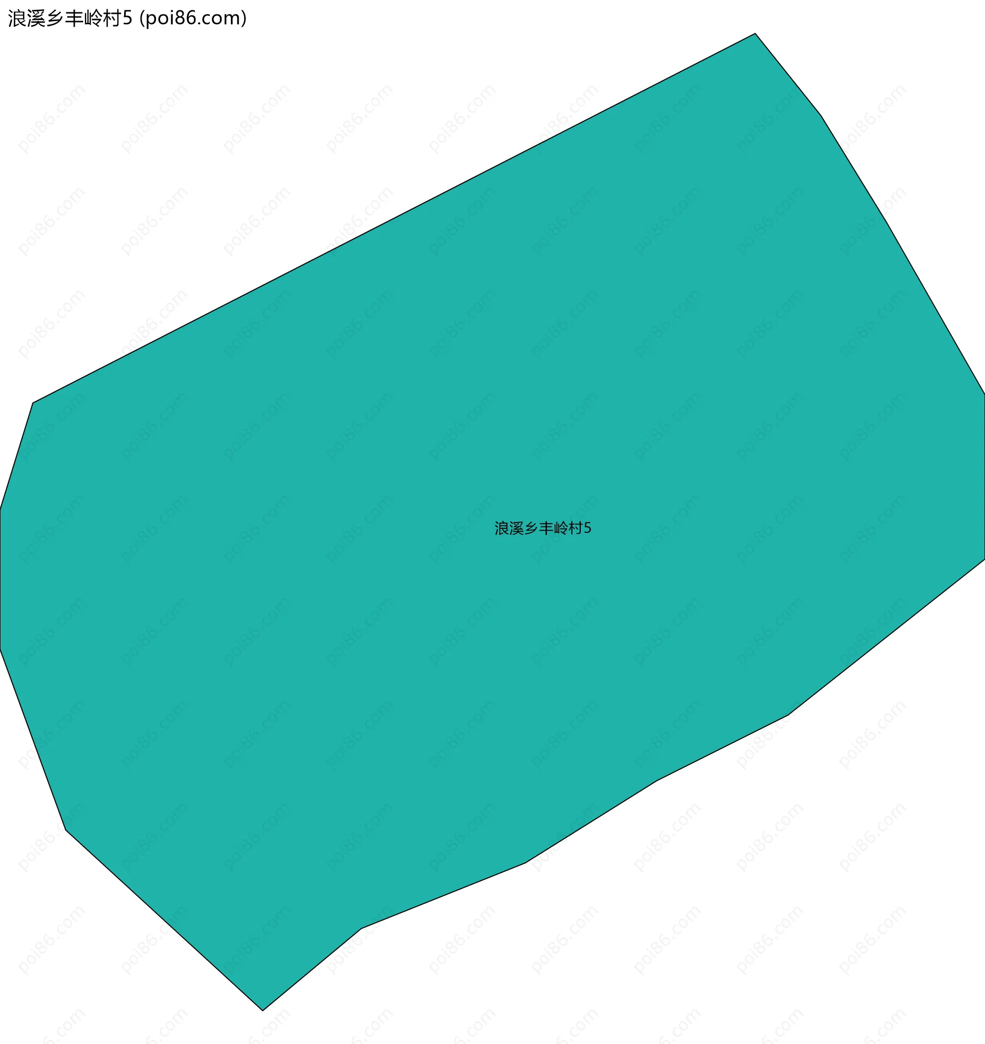 浪溪乡丰岭村5边界地图