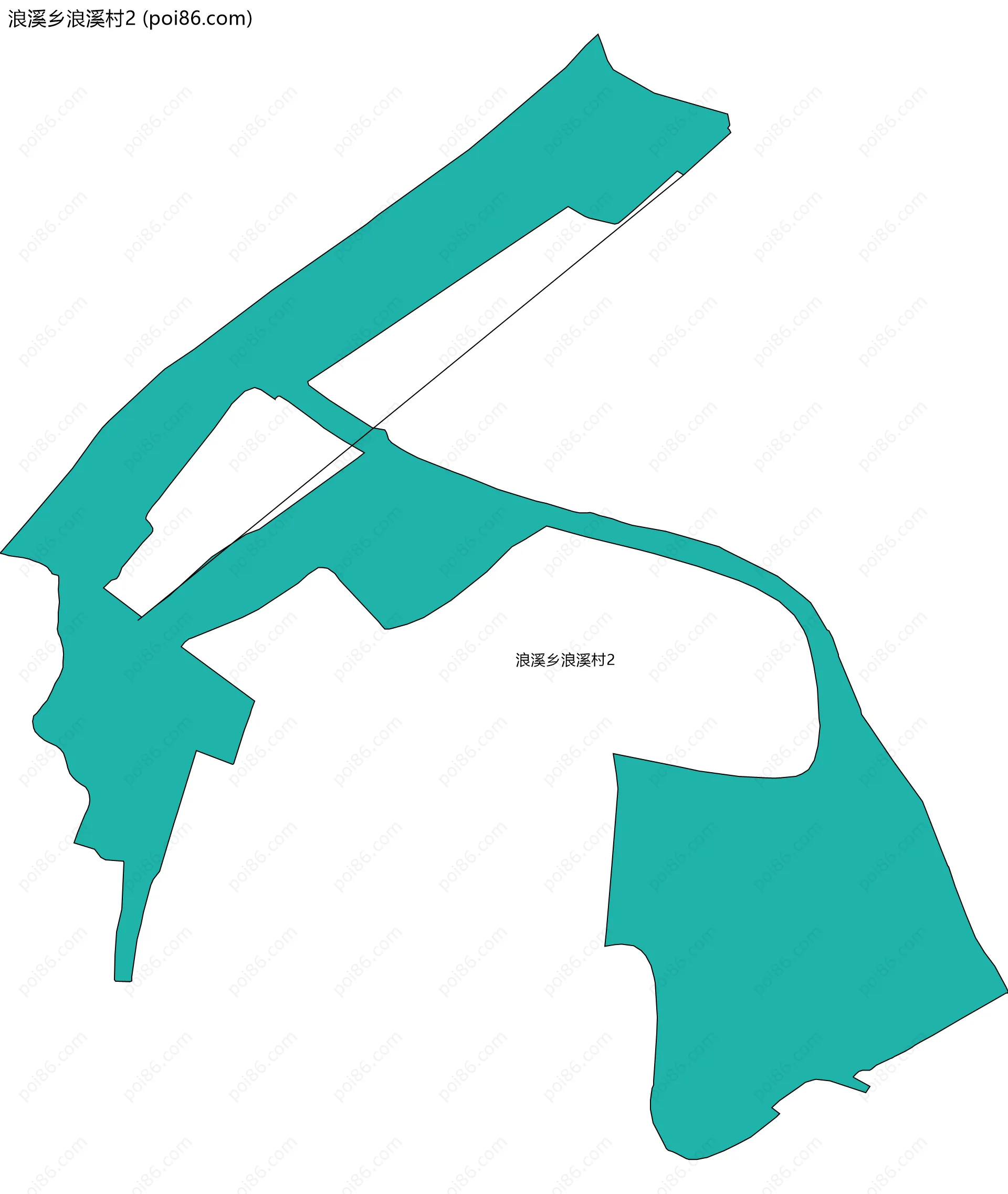 浪溪乡浪溪村2边界地图