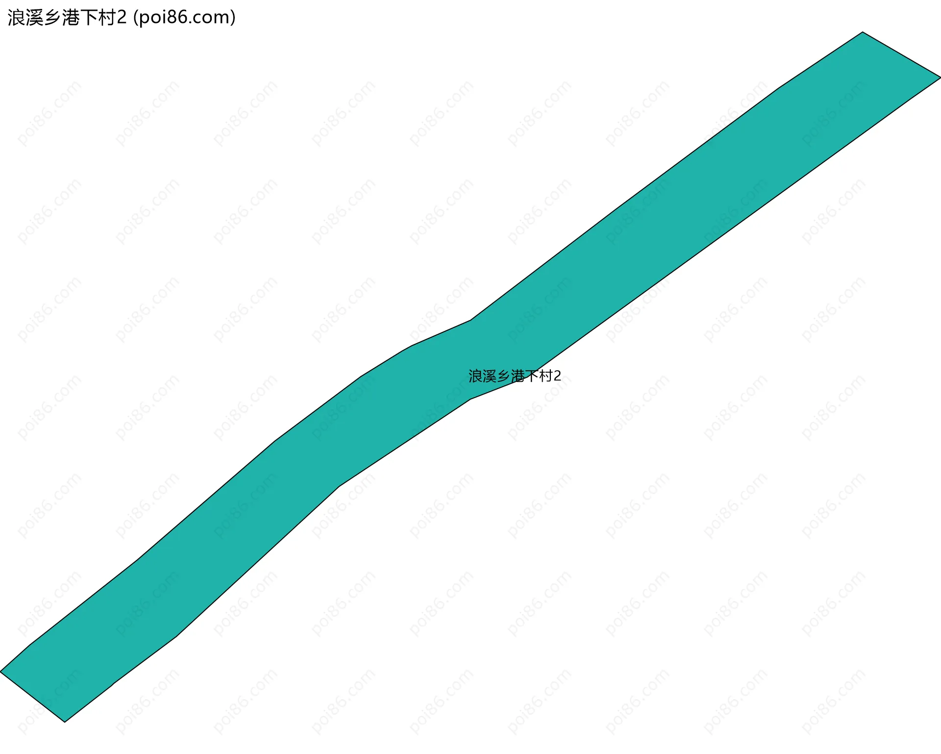 浪溪乡港下村2边界地图