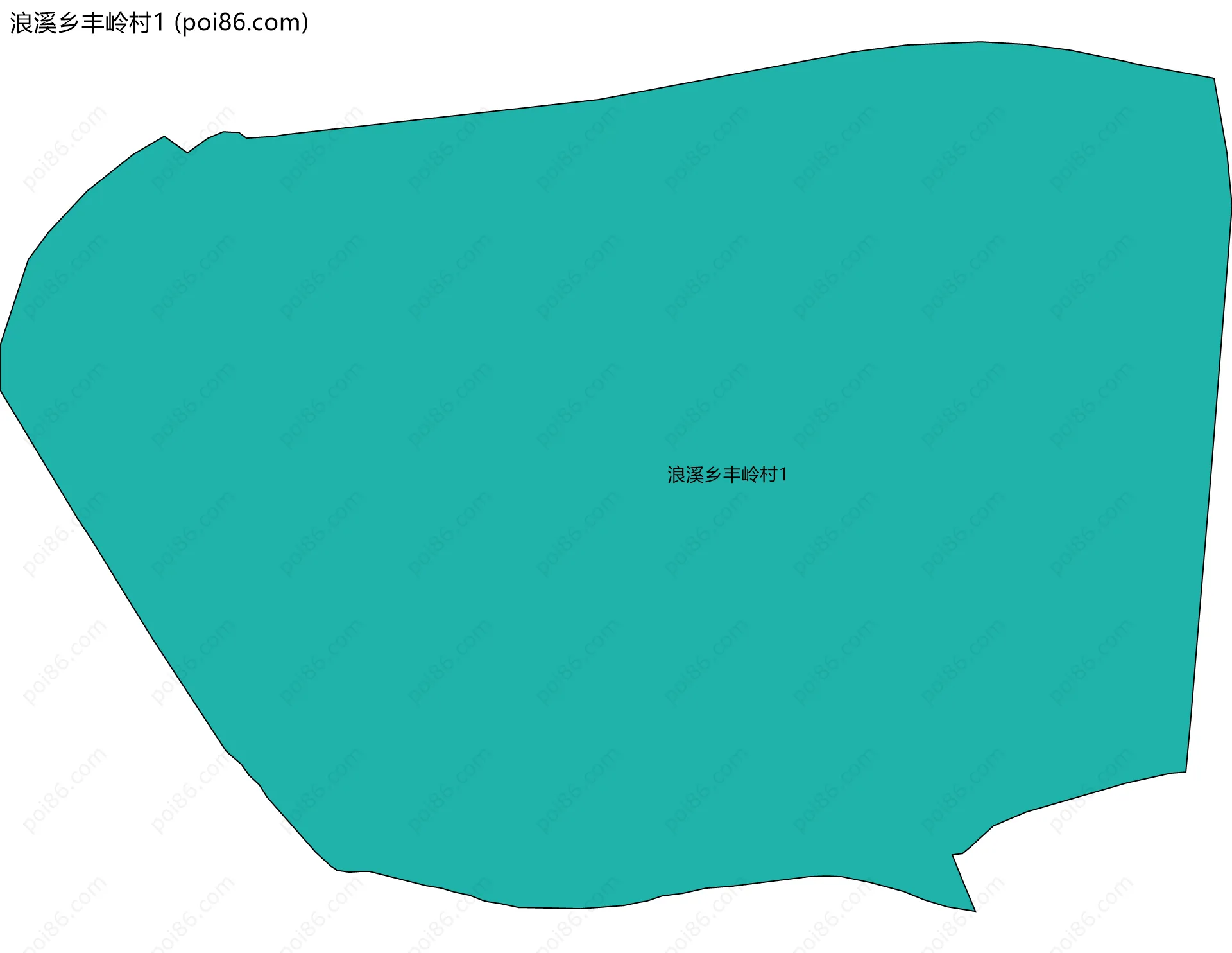 浪溪乡丰岭村1边界地图