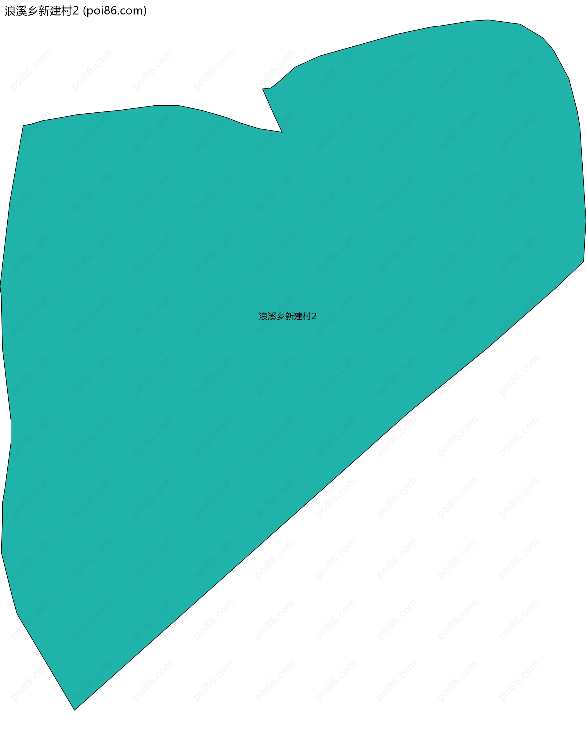 浪溪乡新建村2边界地图