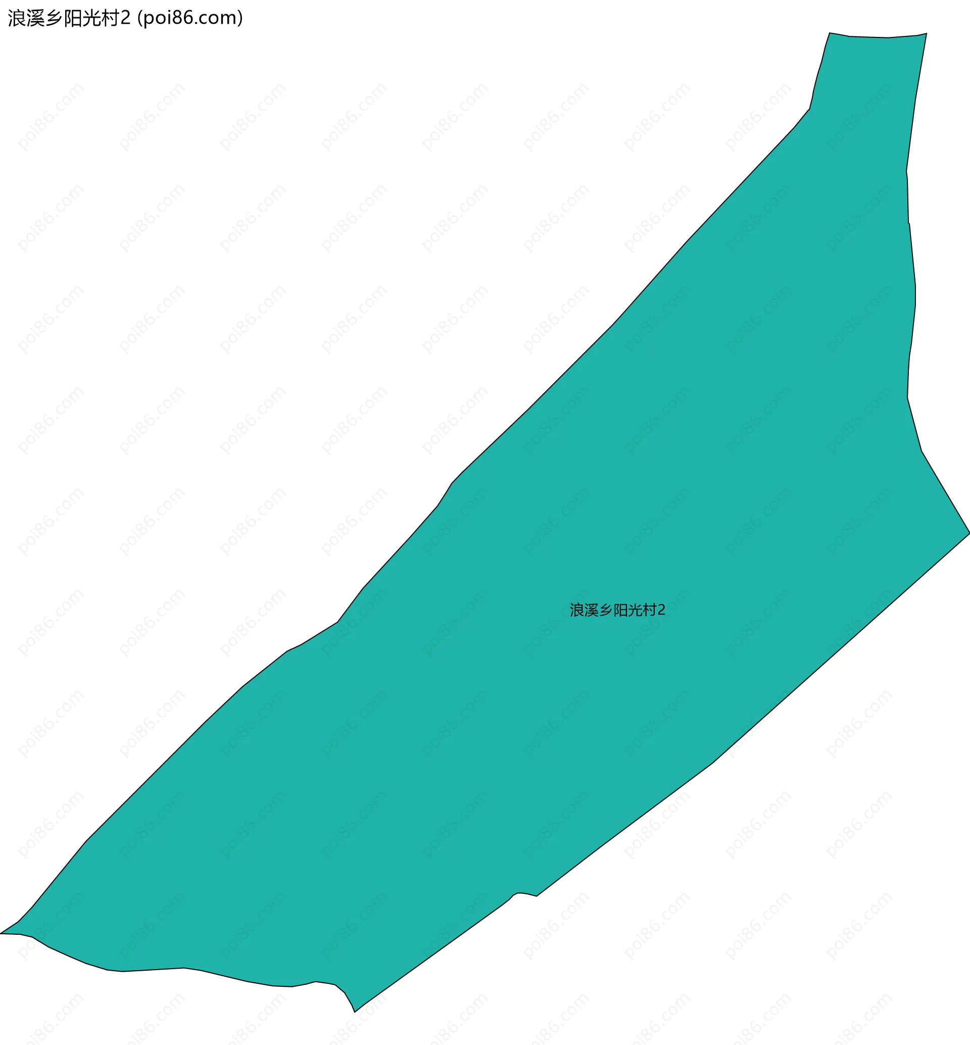 浪溪乡阳光村2边界地图