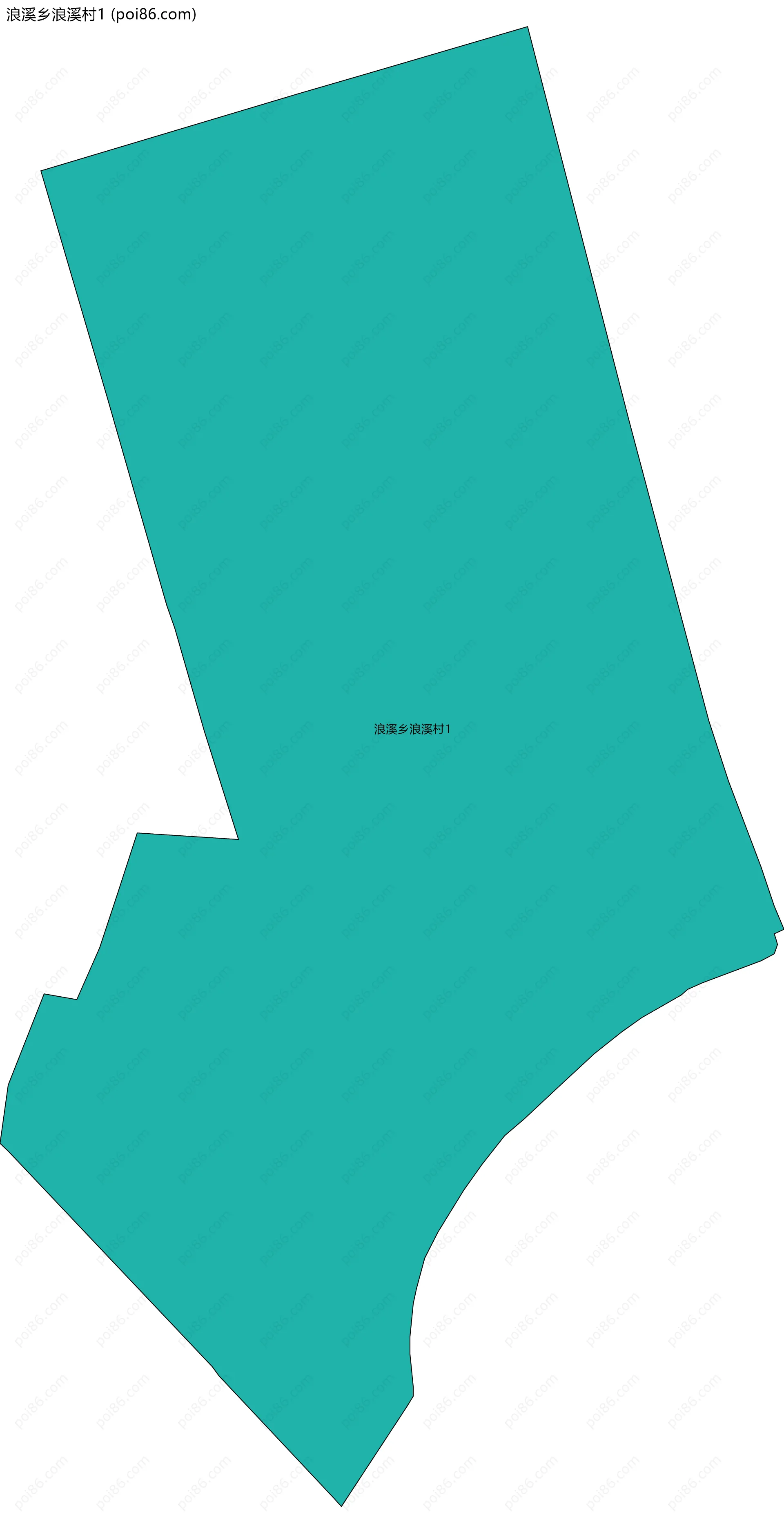 浪溪乡浪溪村1边界地图
