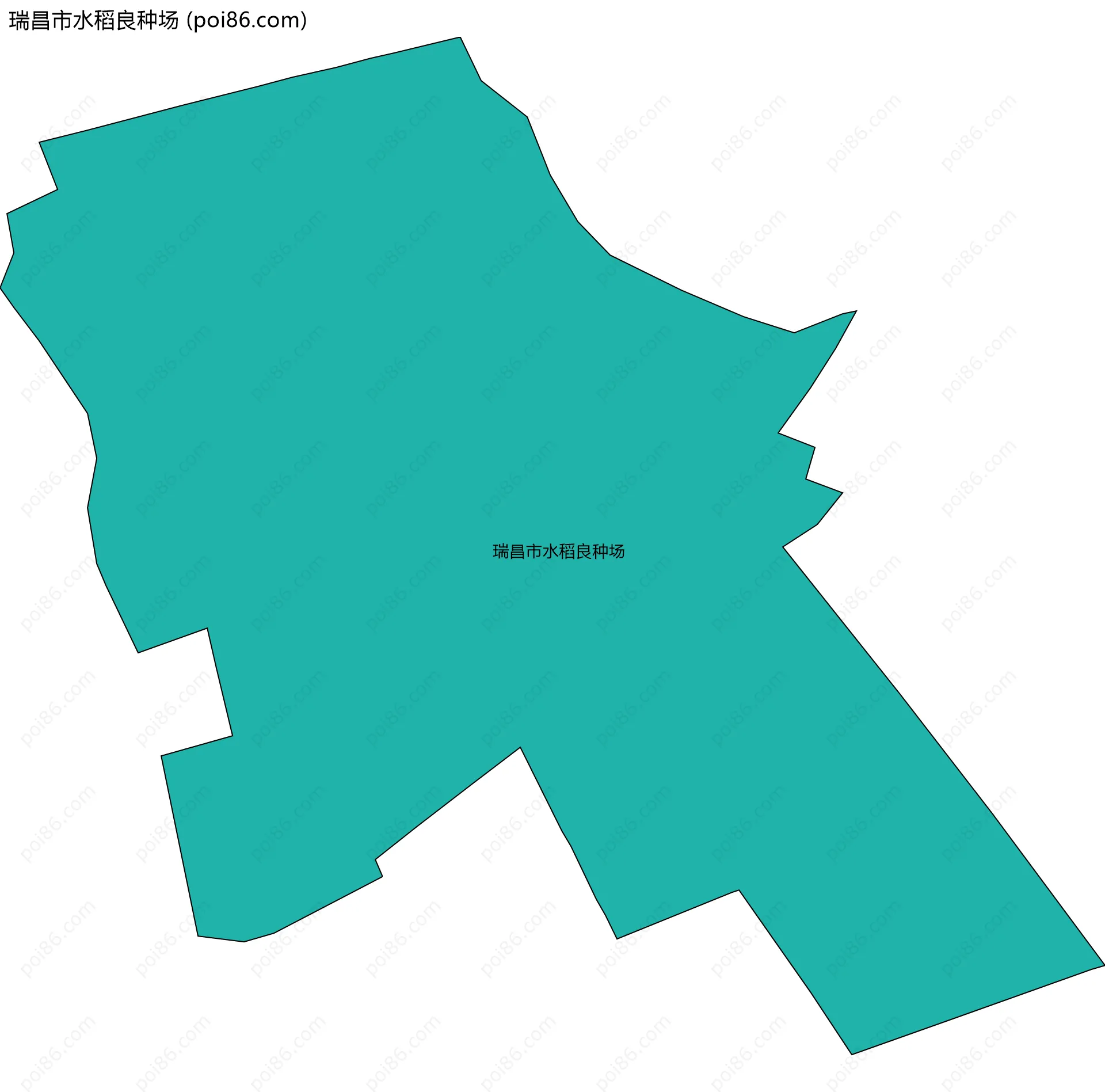瑞昌市水稻良种场边界地图