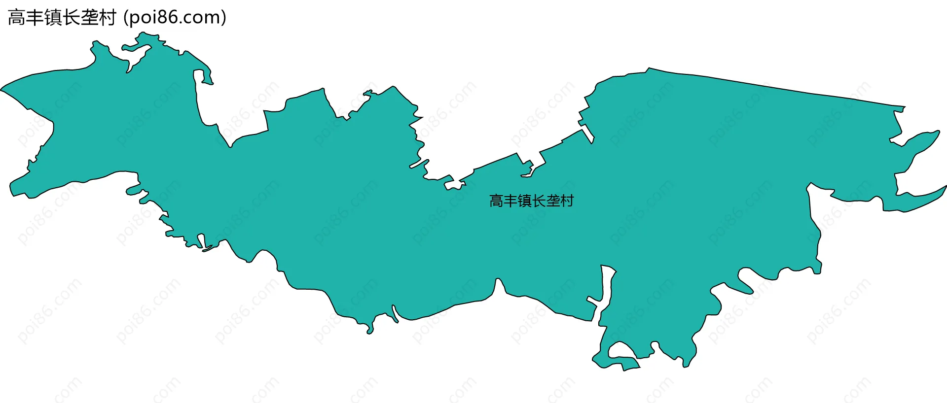 高丰镇长垄村边界地图