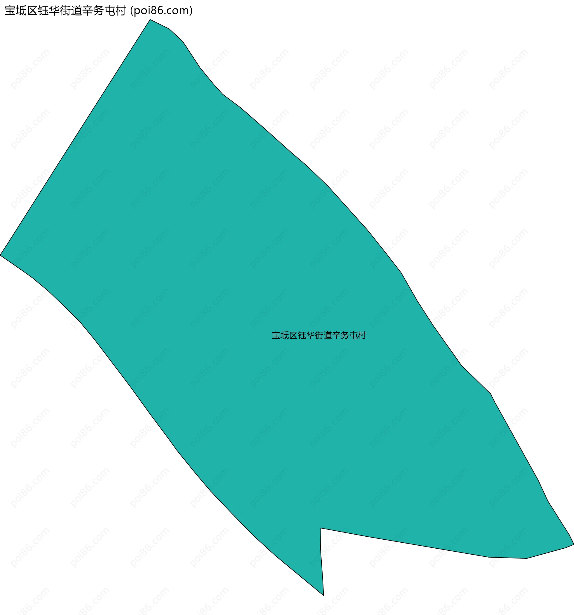 宝坻区钰华街道辛务屯村边界地图