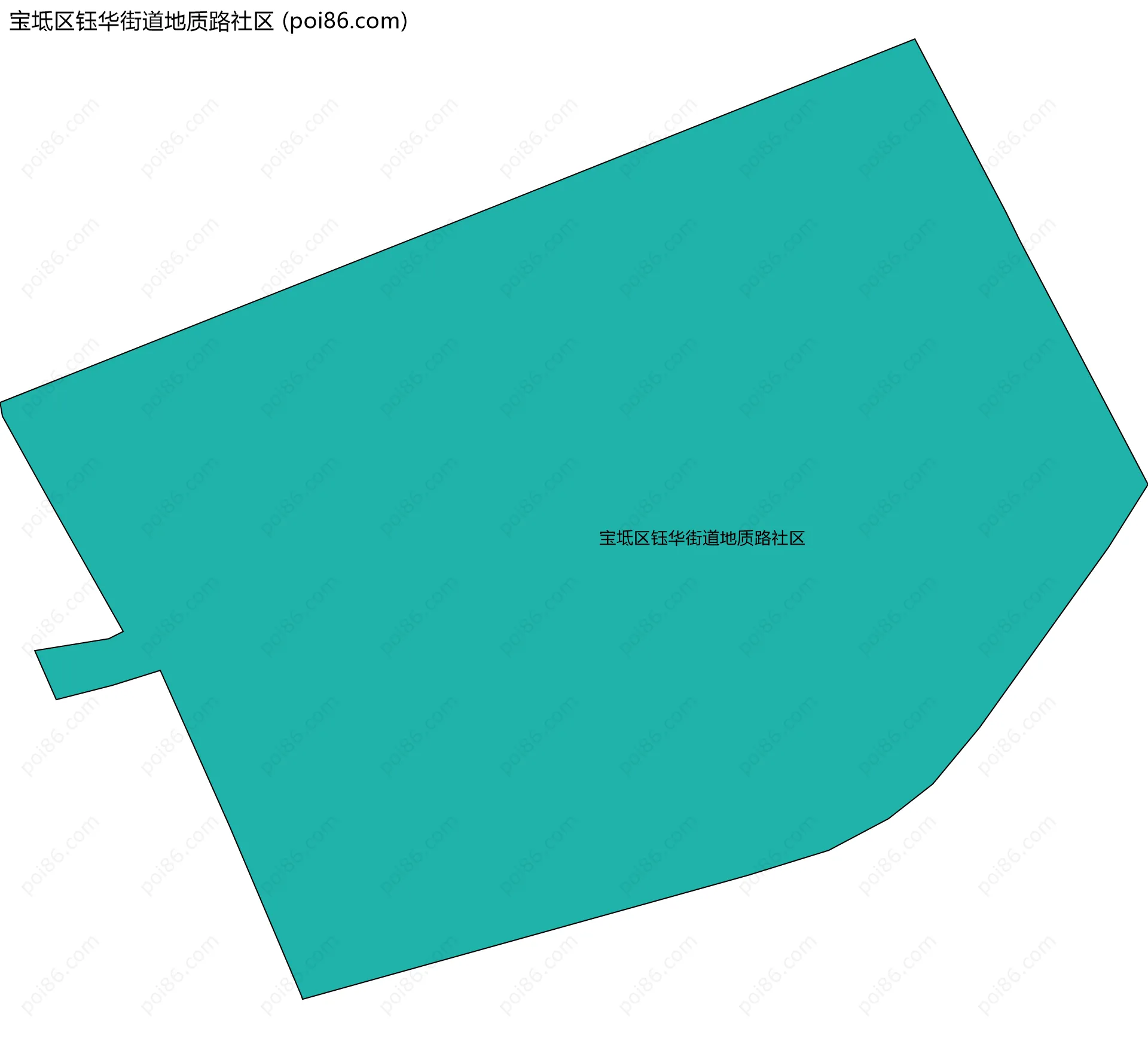 宝坻区钰华街道地质路社区边界地图