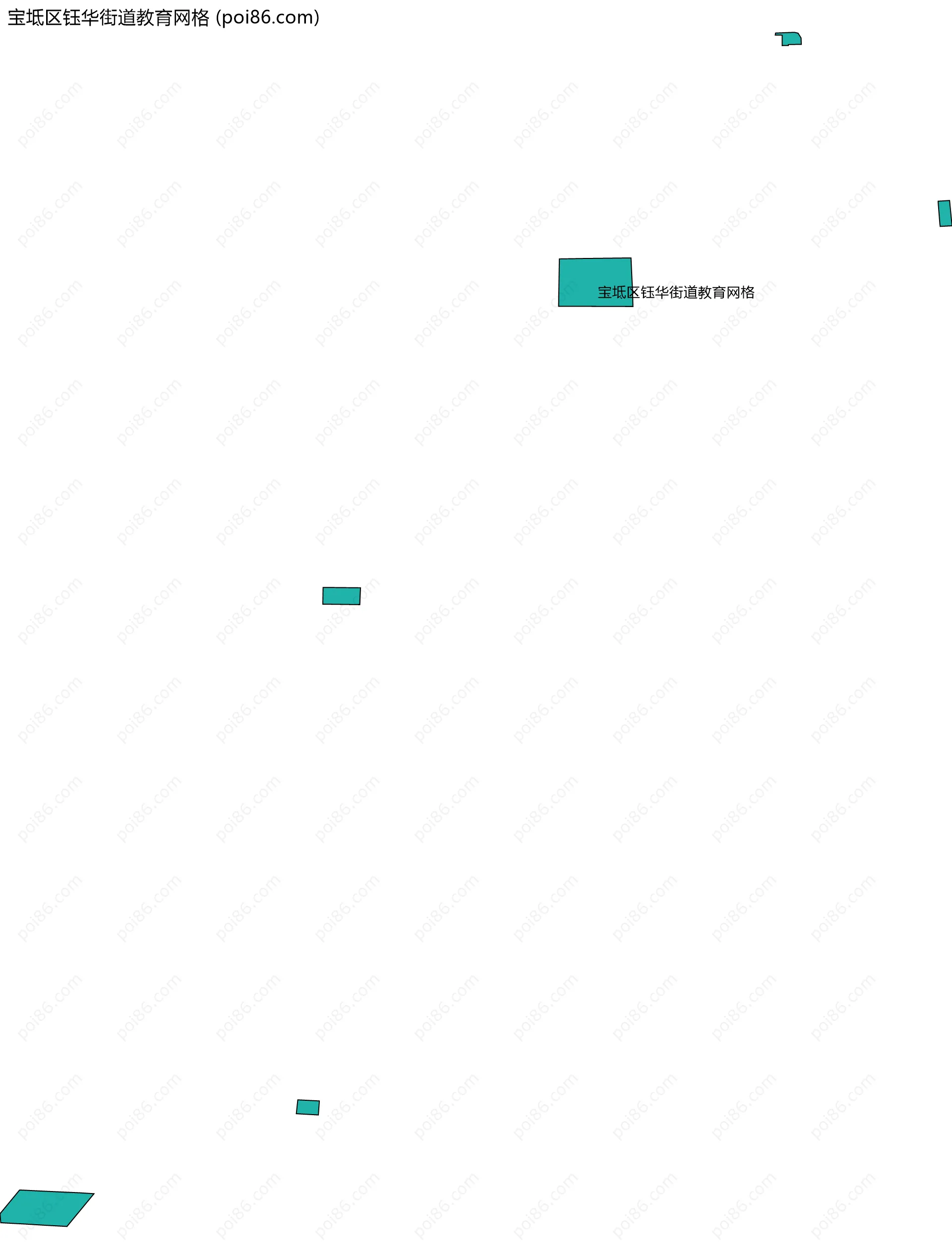 宝坻区钰华街道教育网格边界地图