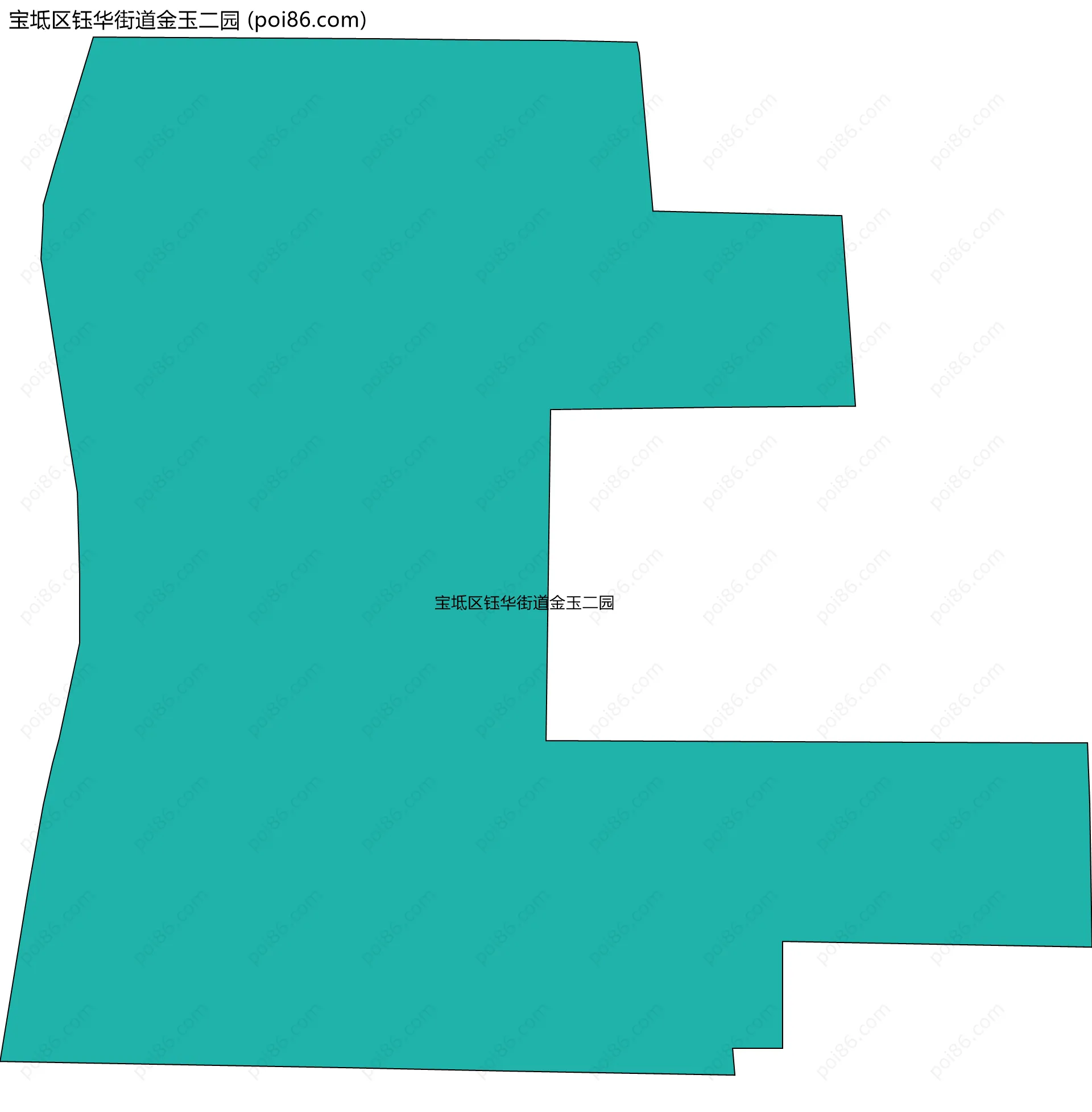 宝坻区钰华街道金玉二园边界地图