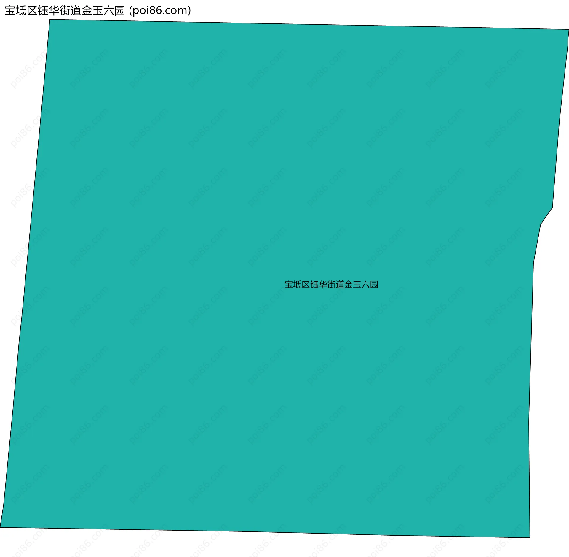 宝坻区钰华街道金玉六园边界地图
