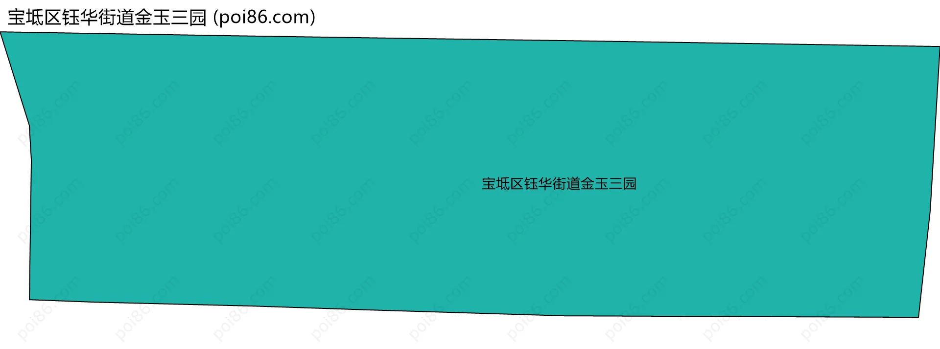 宝坻区钰华街道金玉三园边界地图