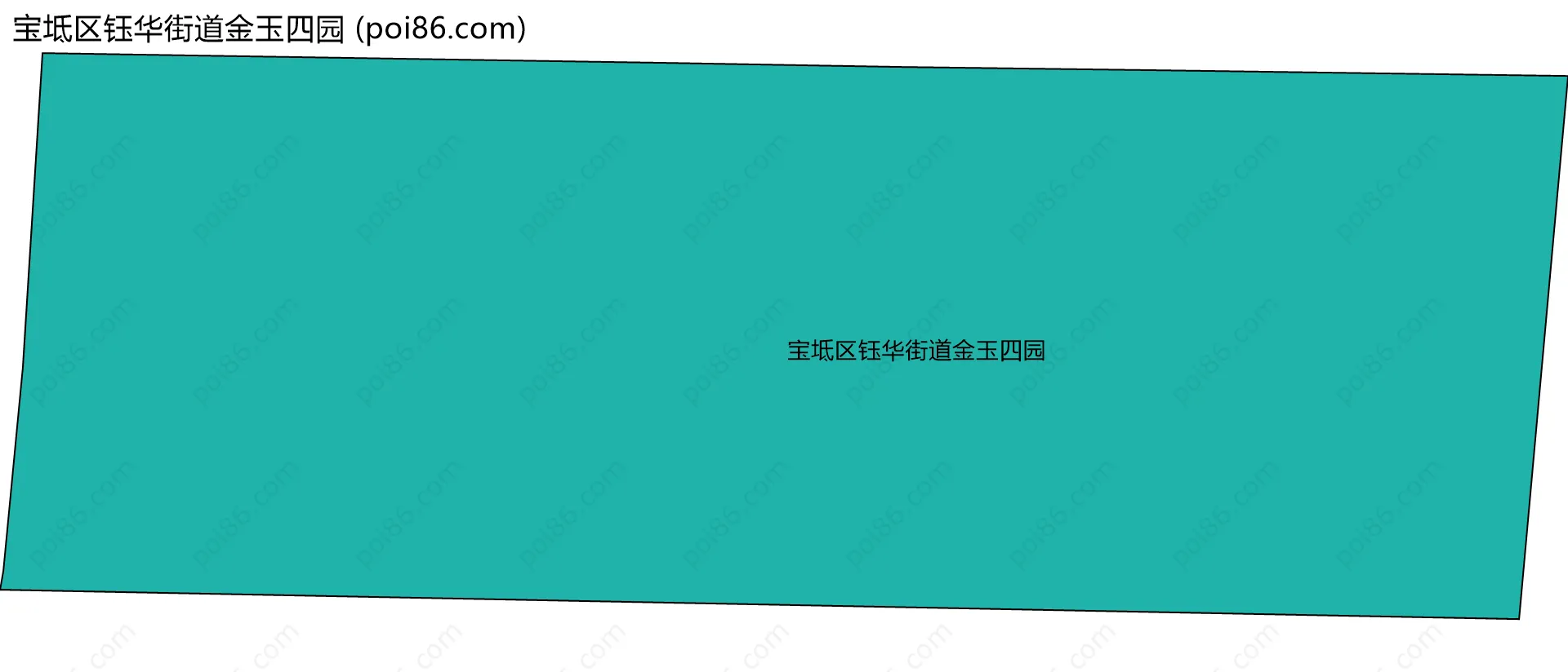 宝坻区钰华街道金玉四园边界地图