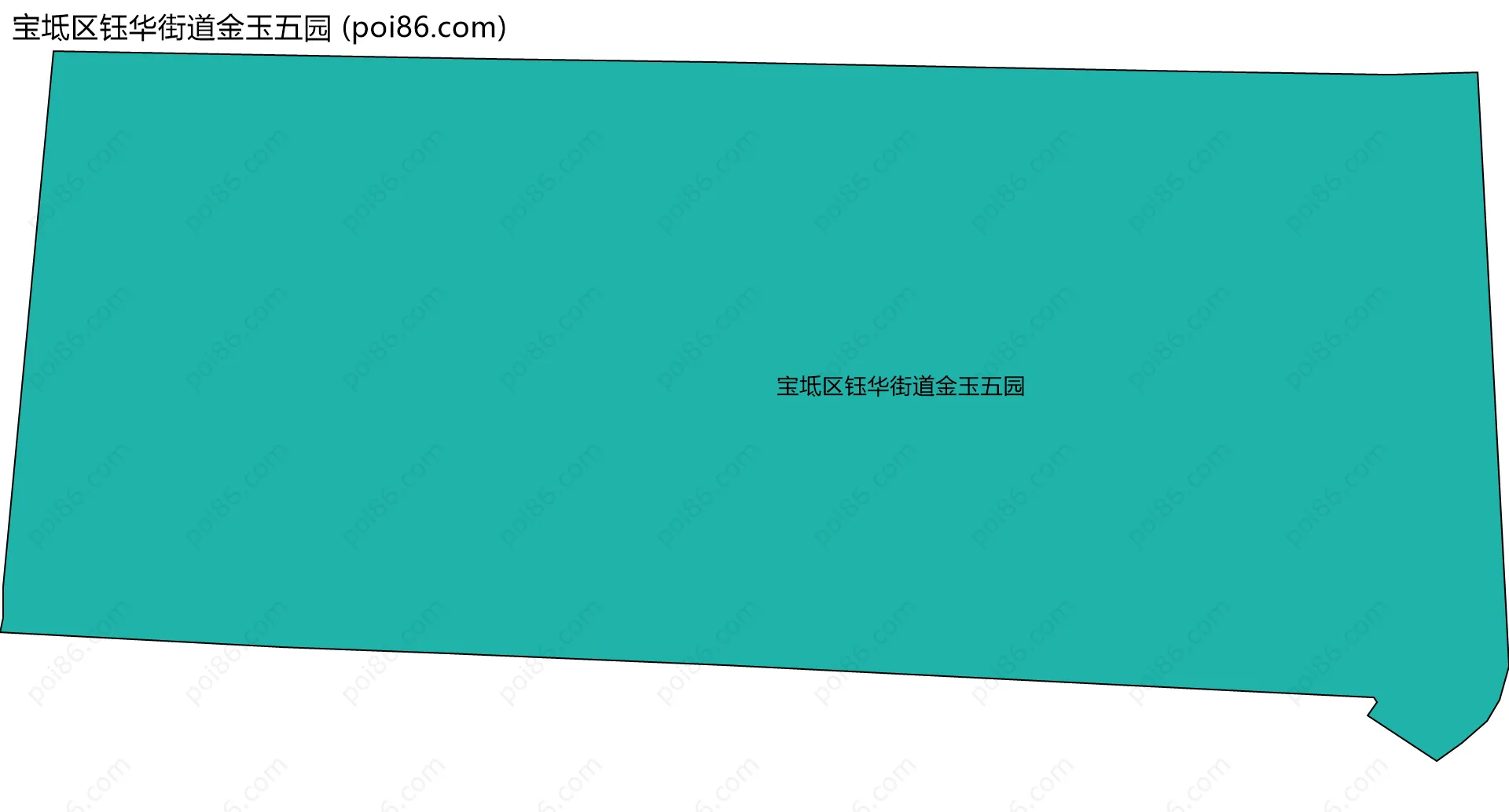 宝坻区钰华街道金玉五园边界地图