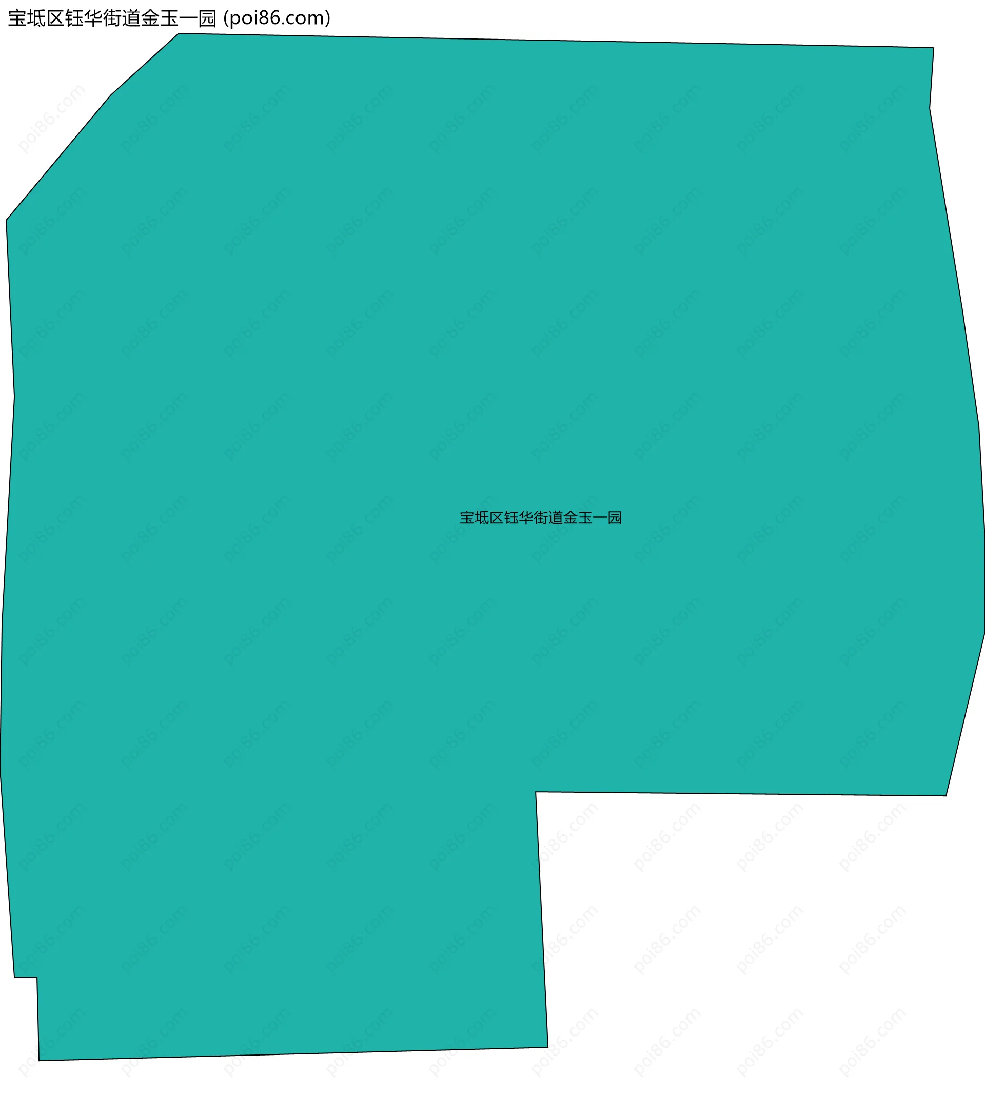 宝坻区钰华街道金玉一园边界地图