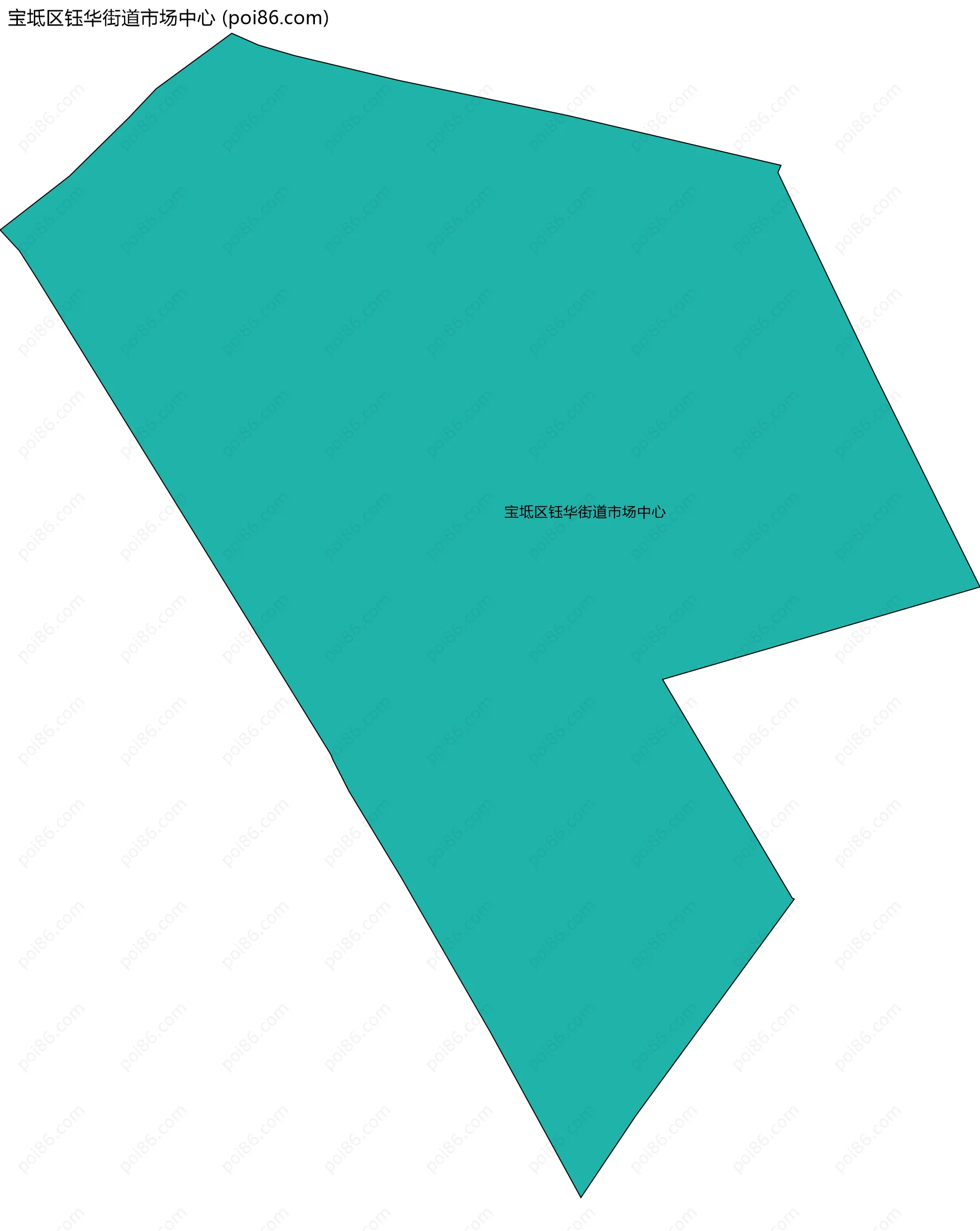 宝坻区钰华街道市场中心边界地图