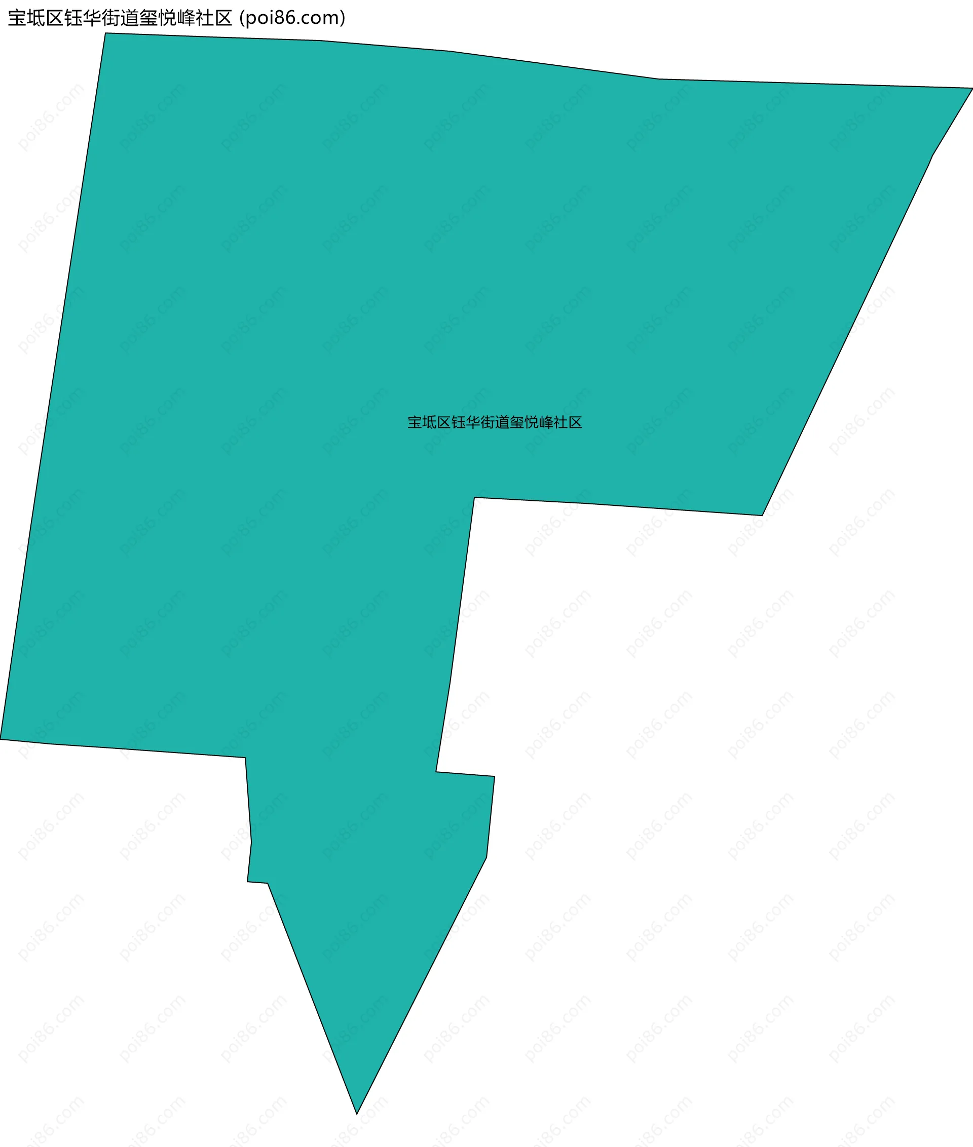 宝坻区钰华街道玺悦峰社区边界地图