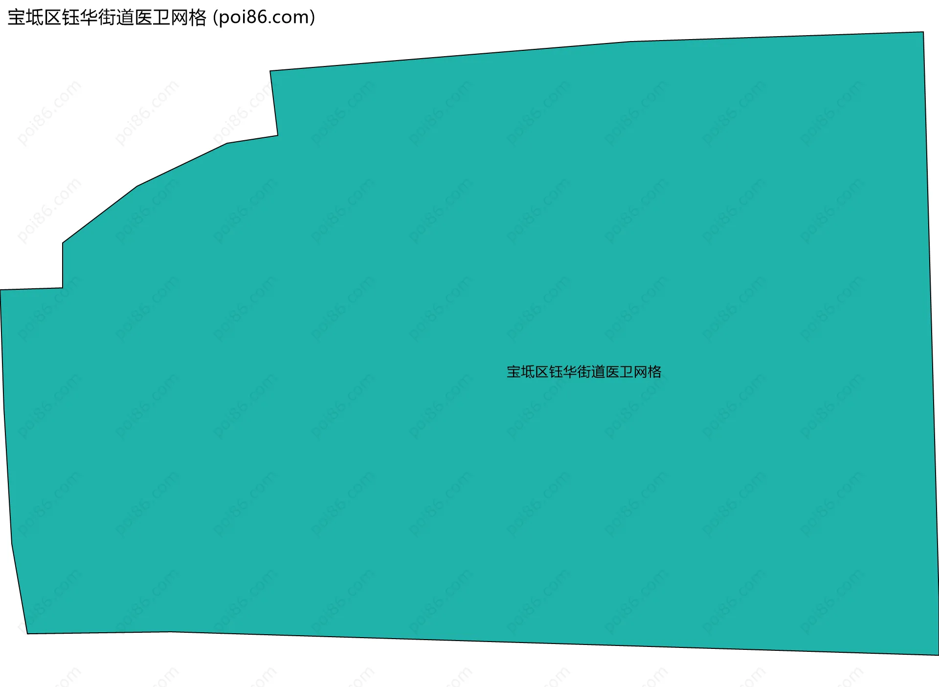 宝坻区钰华街道医卫网格边界地图