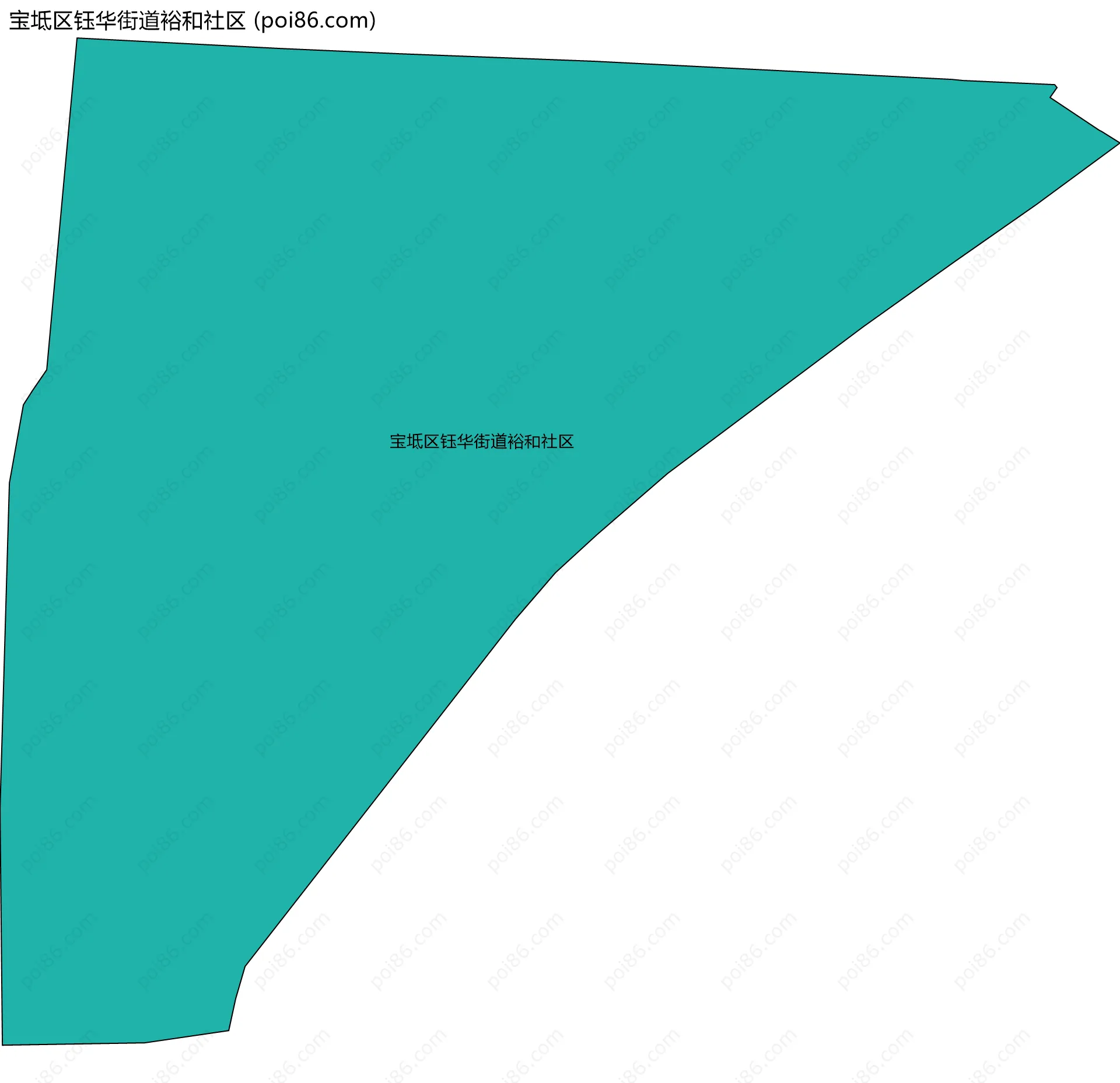 宝坻区钰华街道裕和社区边界地图
