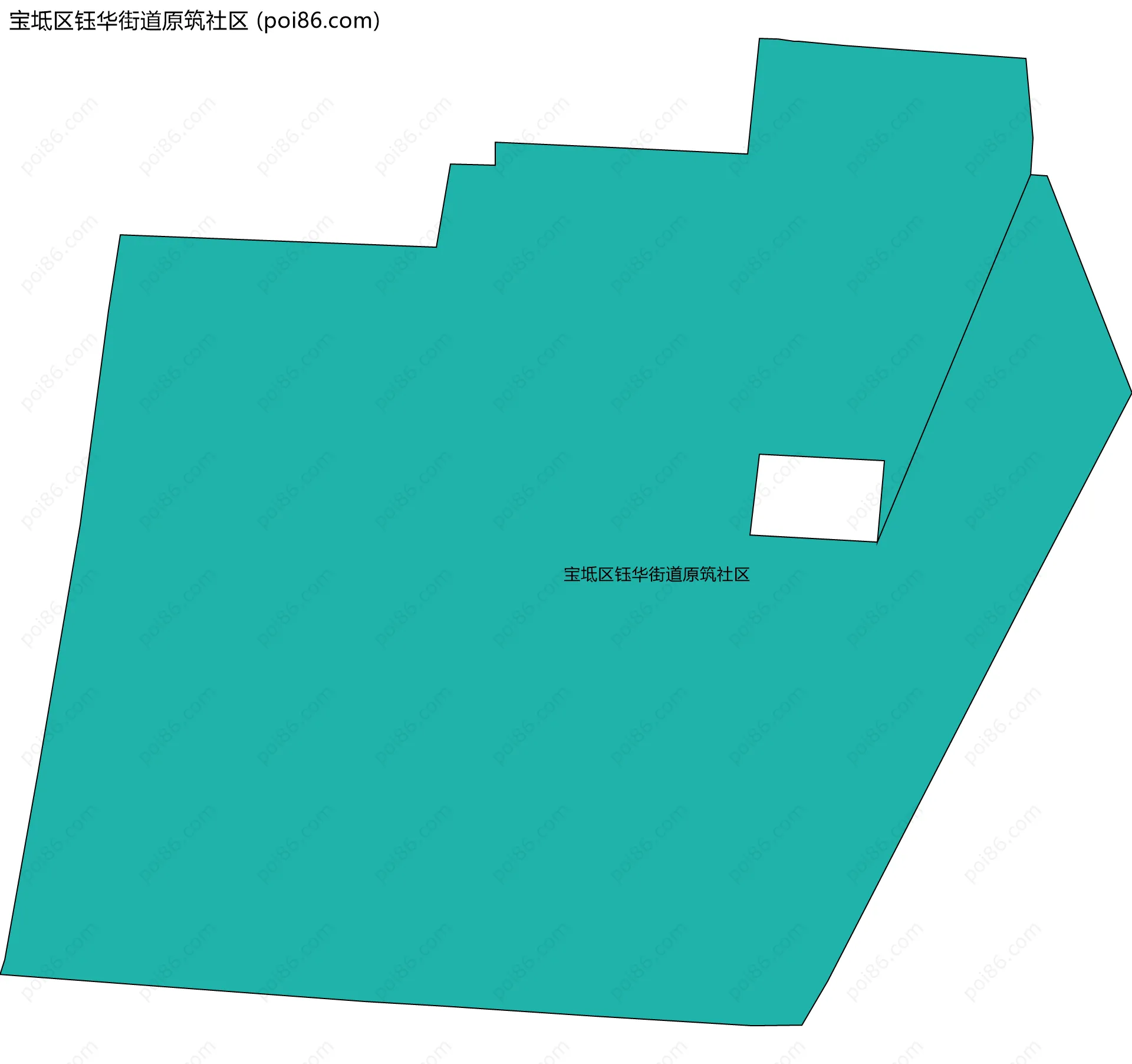 宝坻区钰华街道原筑社区边界地图