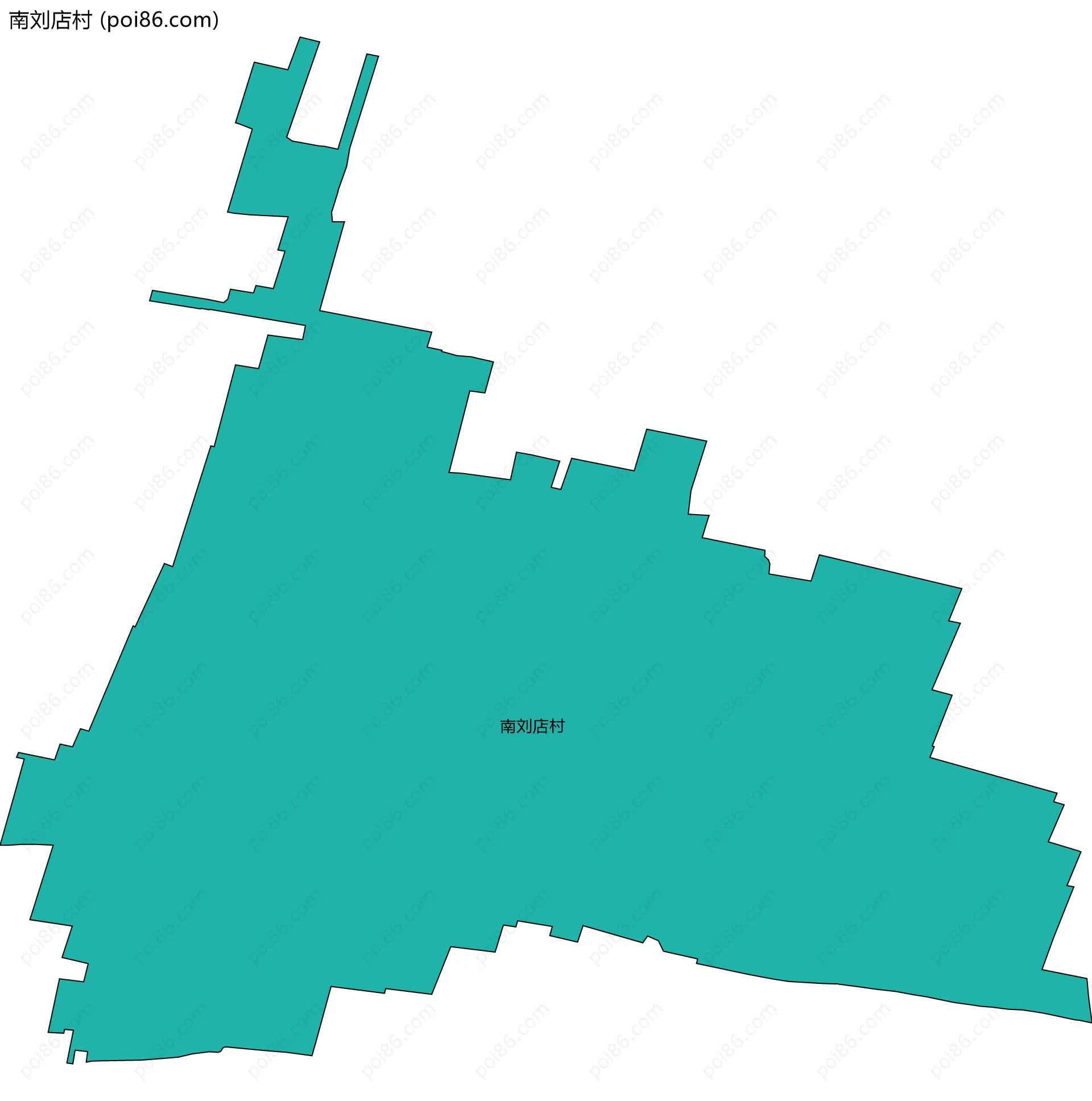 南刘店村边界地图