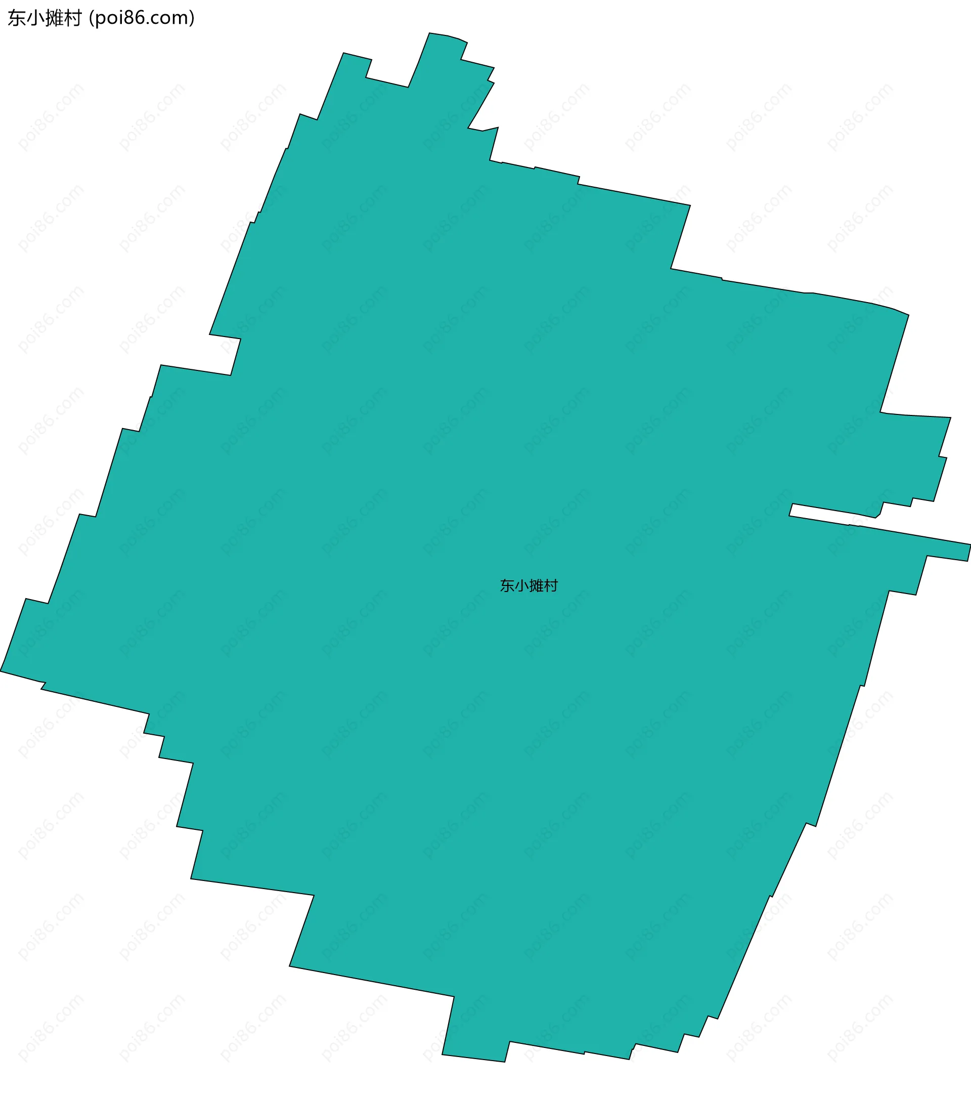 东小摊村边界地图