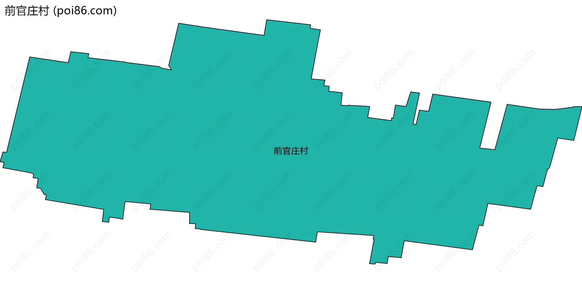 前官庄村边界地图