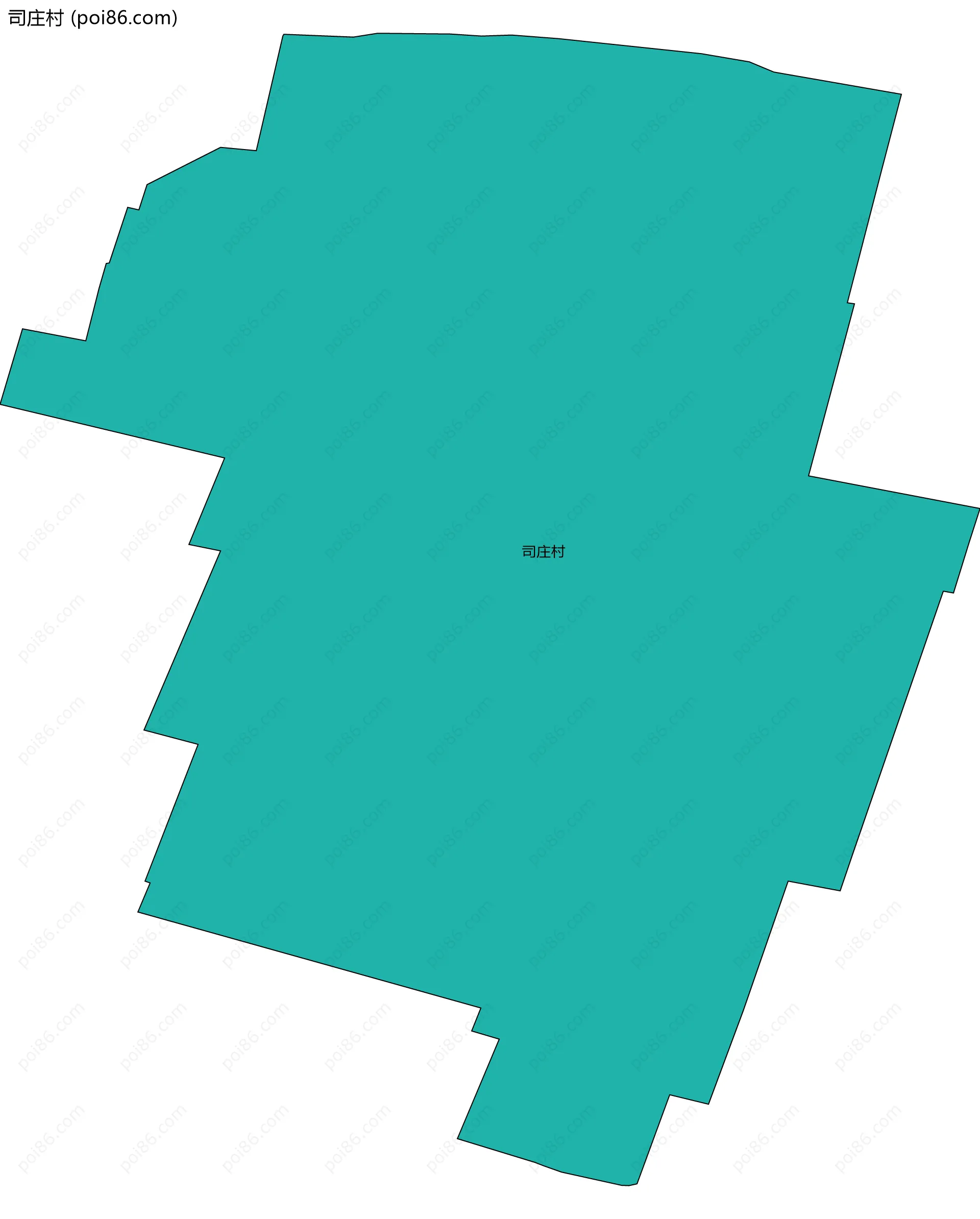 司庄村边界地图