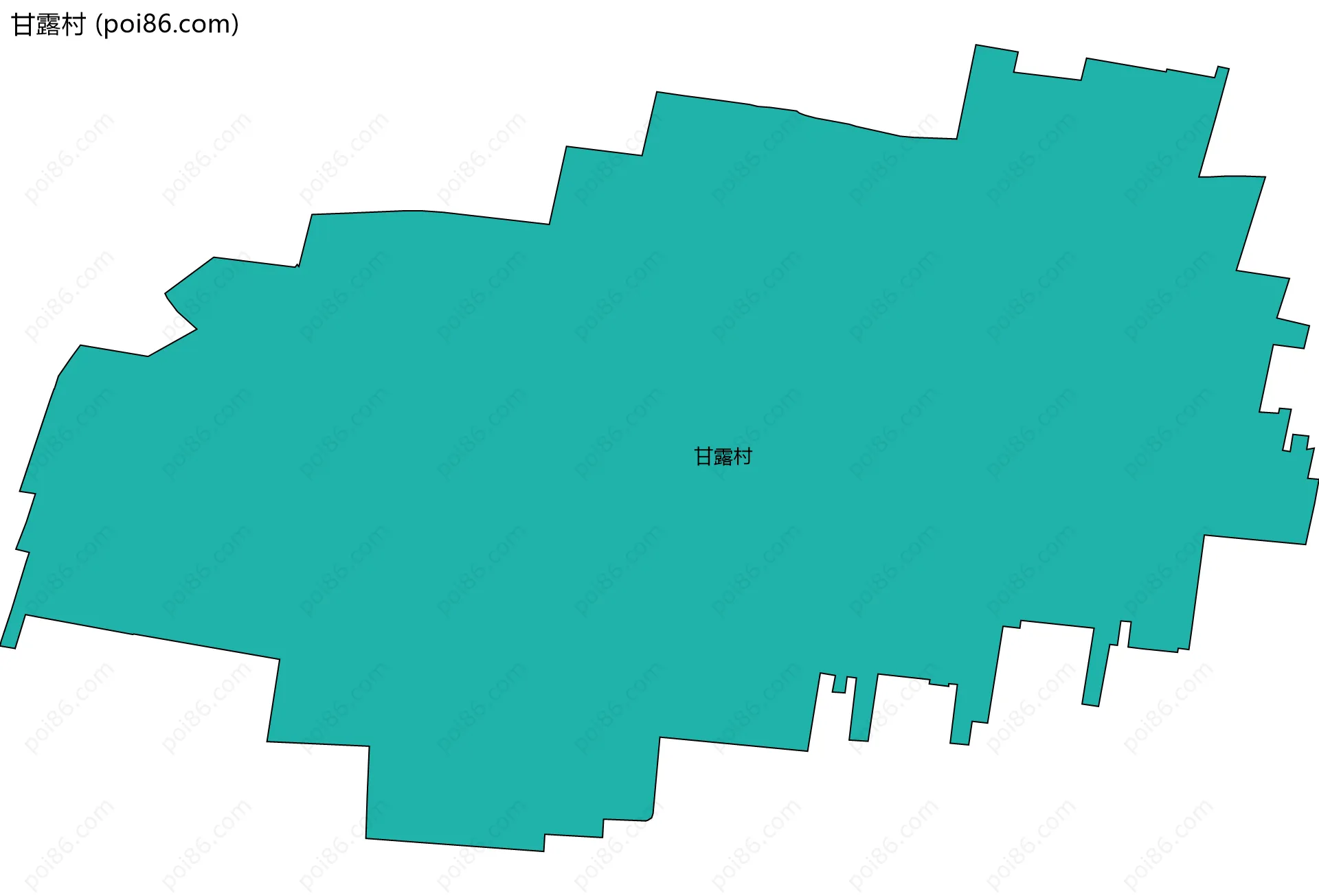 甘露村边界地图