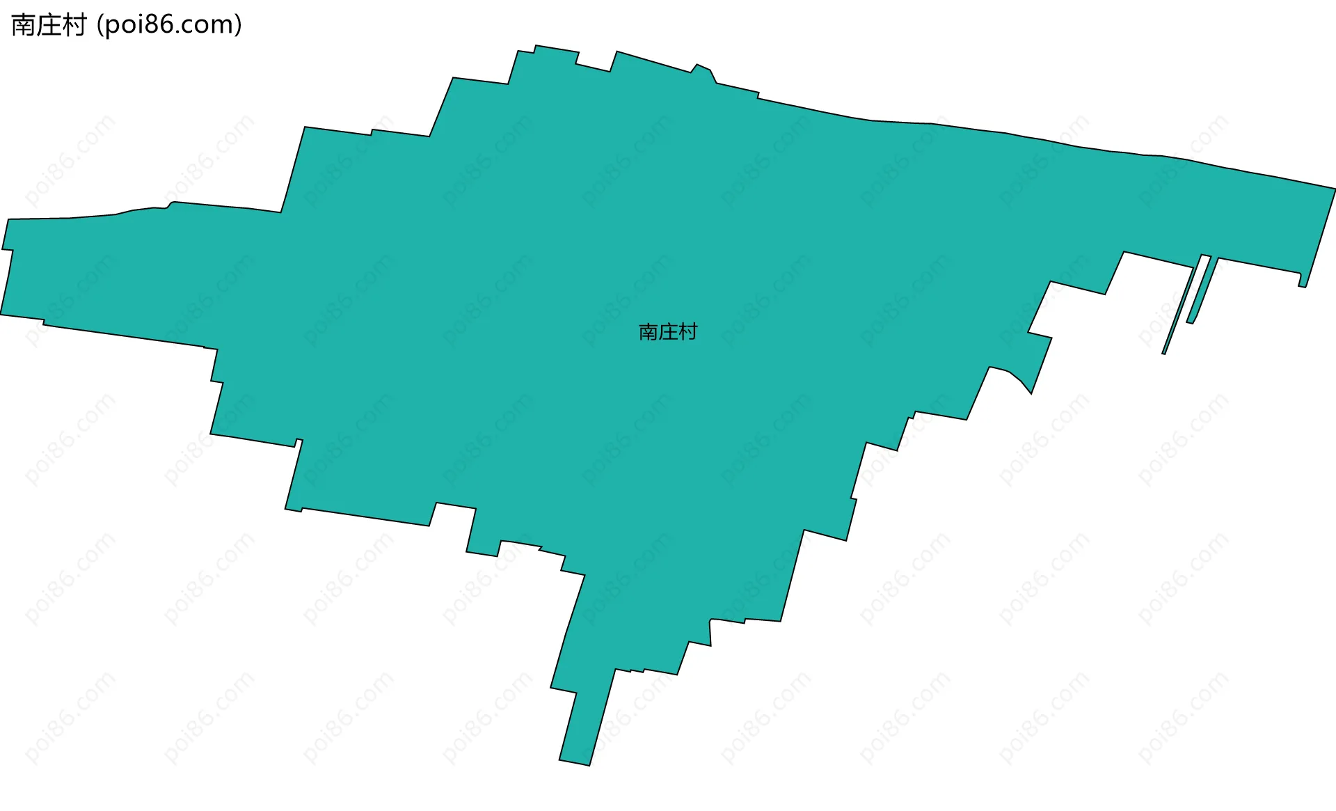 南庄村边界地图