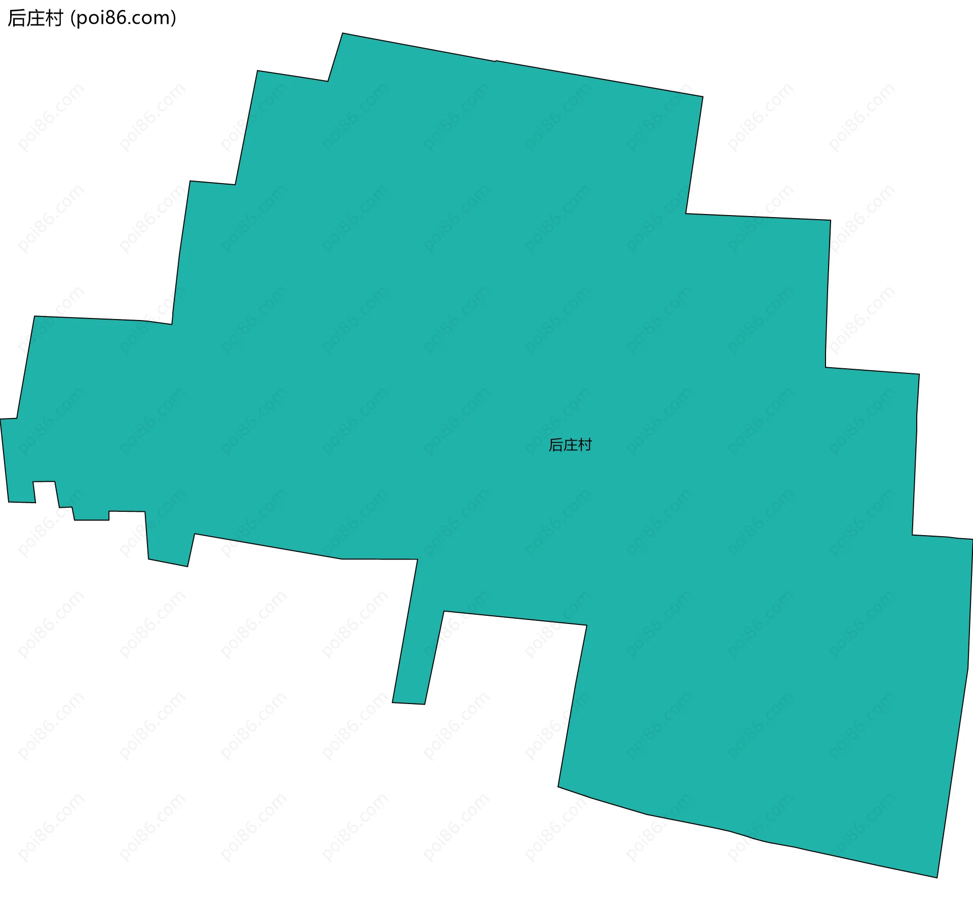 后庄村边界地图